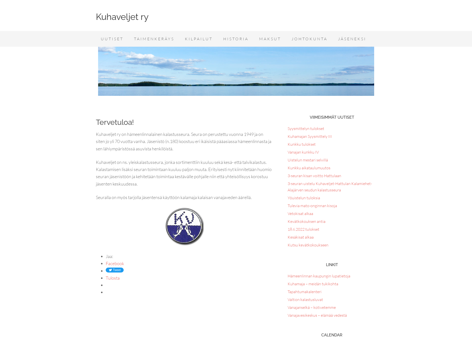 Screenshot for kuhaveljet.fi