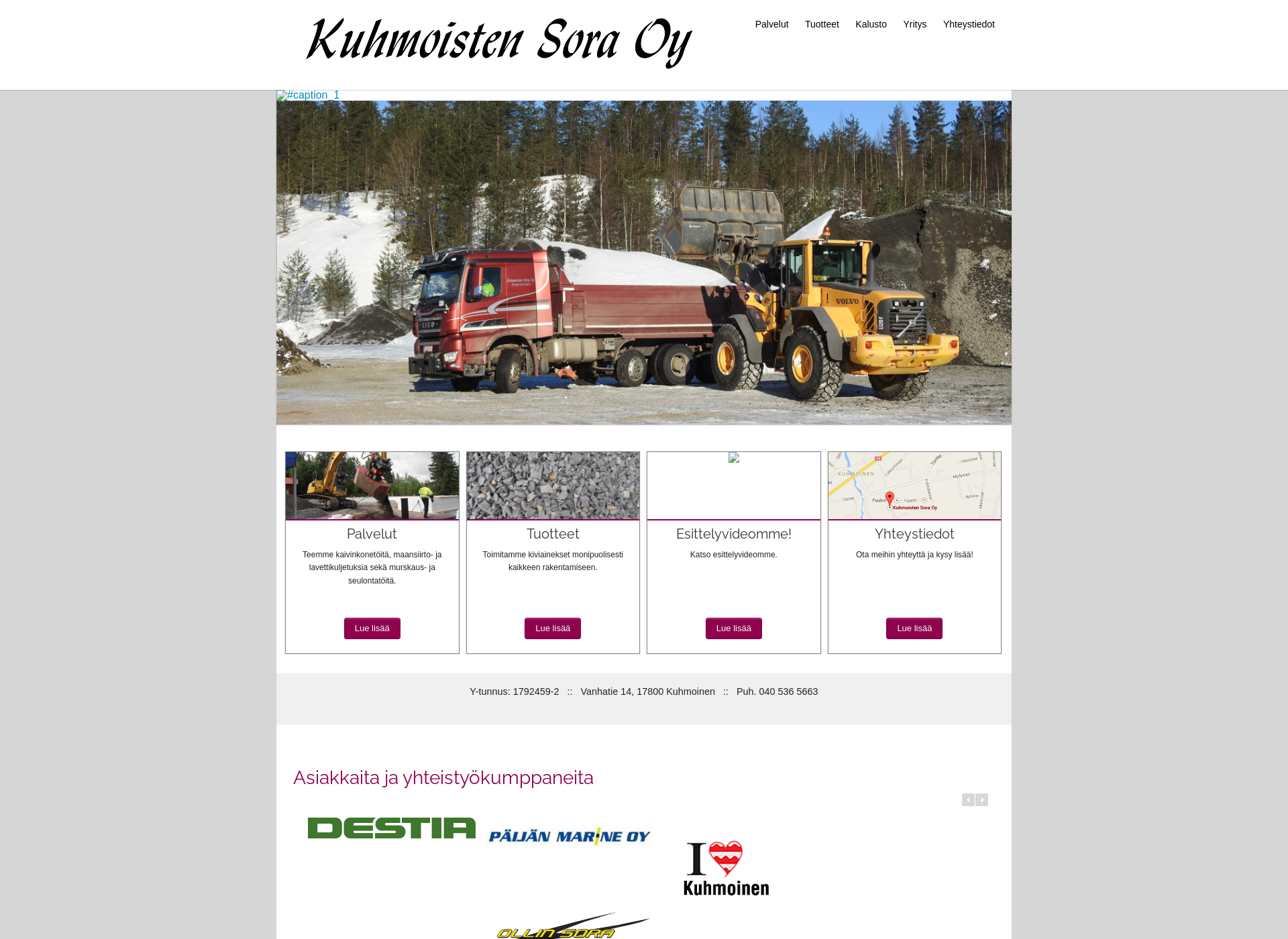 Screenshot for kuhmoistensora.fi