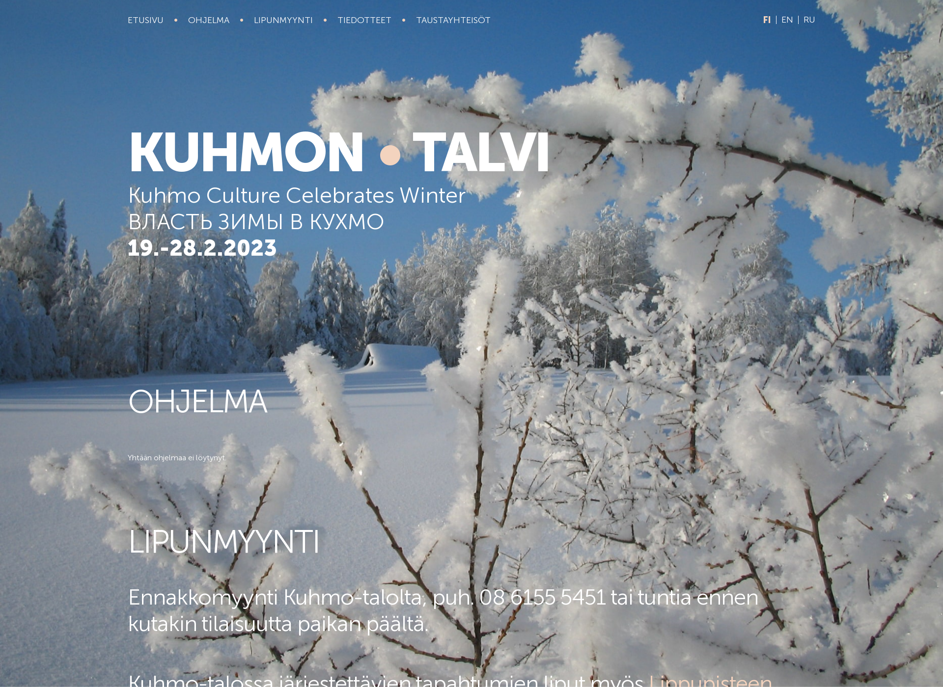 Screenshot for kuhmontalvi.fi