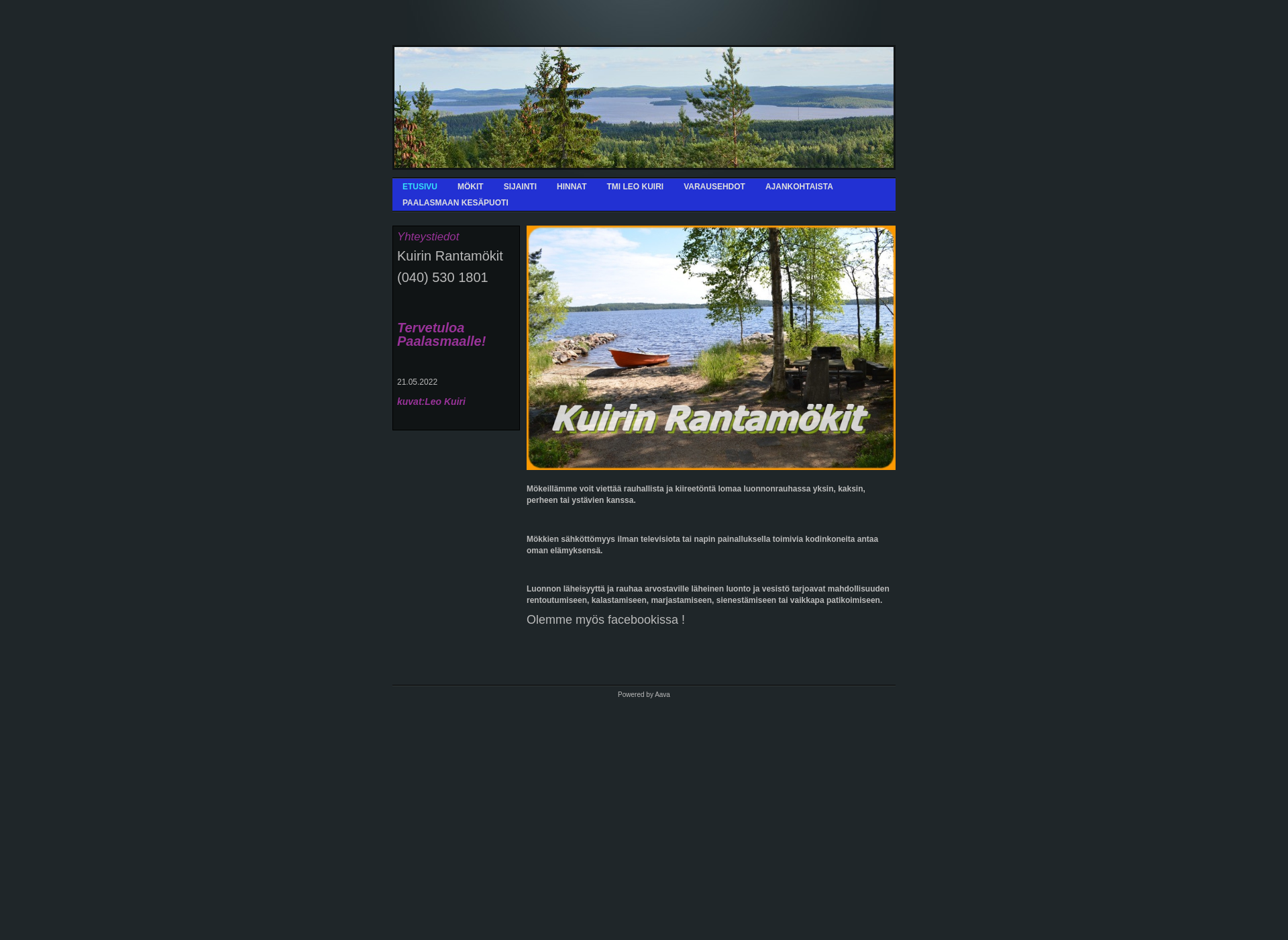 Screenshot for kuirinrantamokit.fi