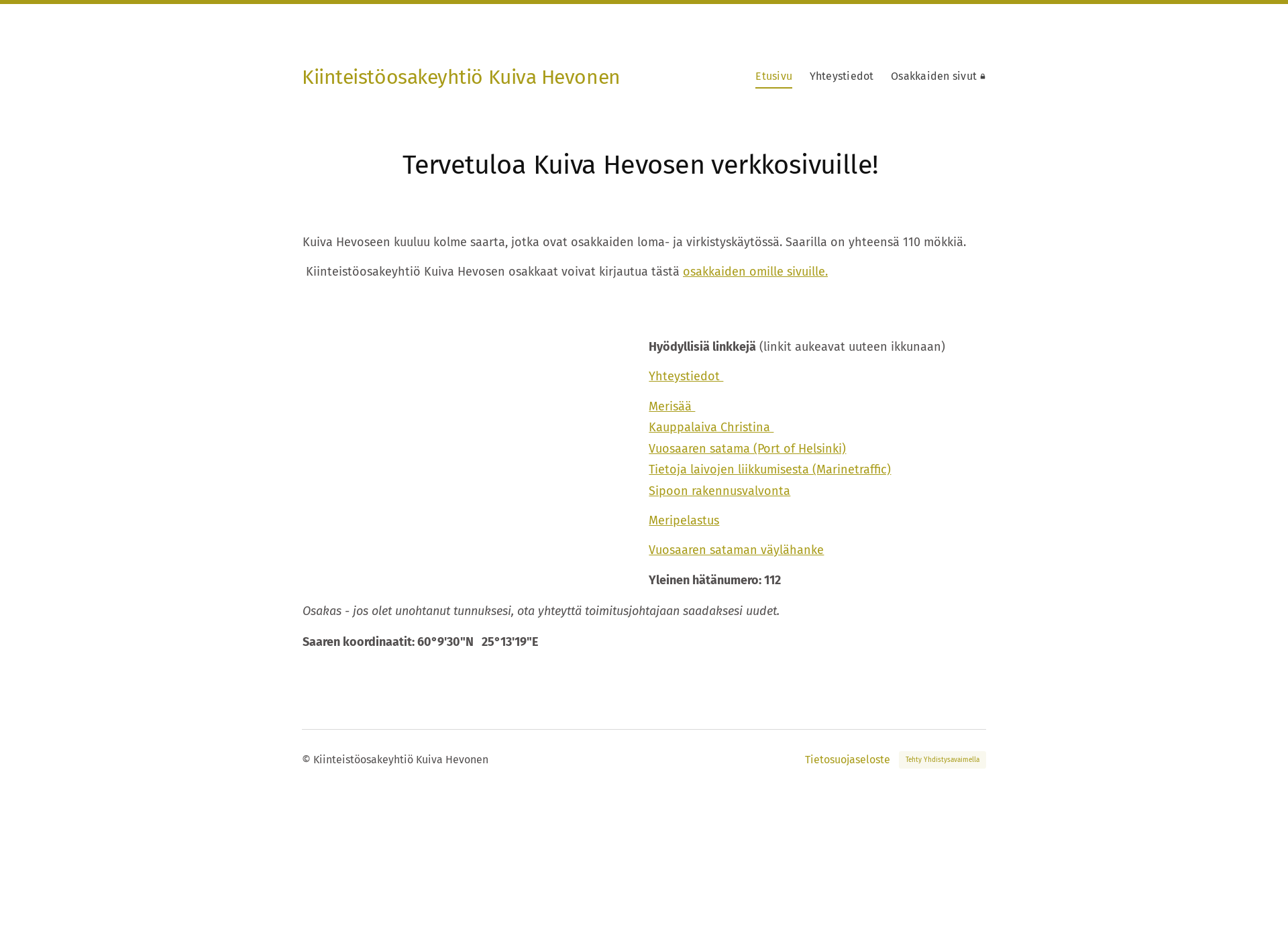 Screenshot for kuivahevonen.fi