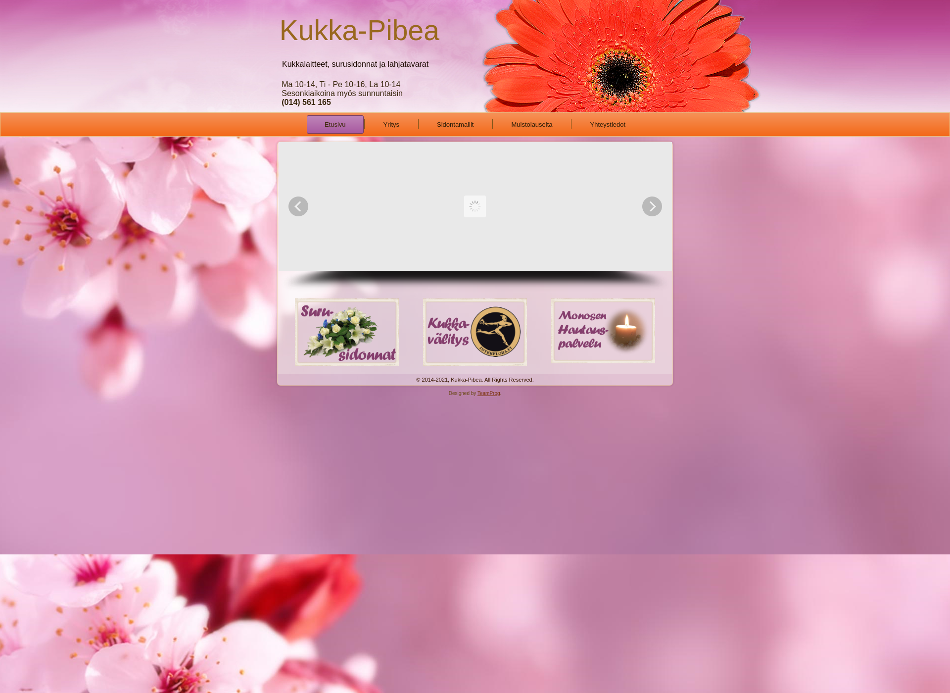 Screenshot for kukka-pibea.fi