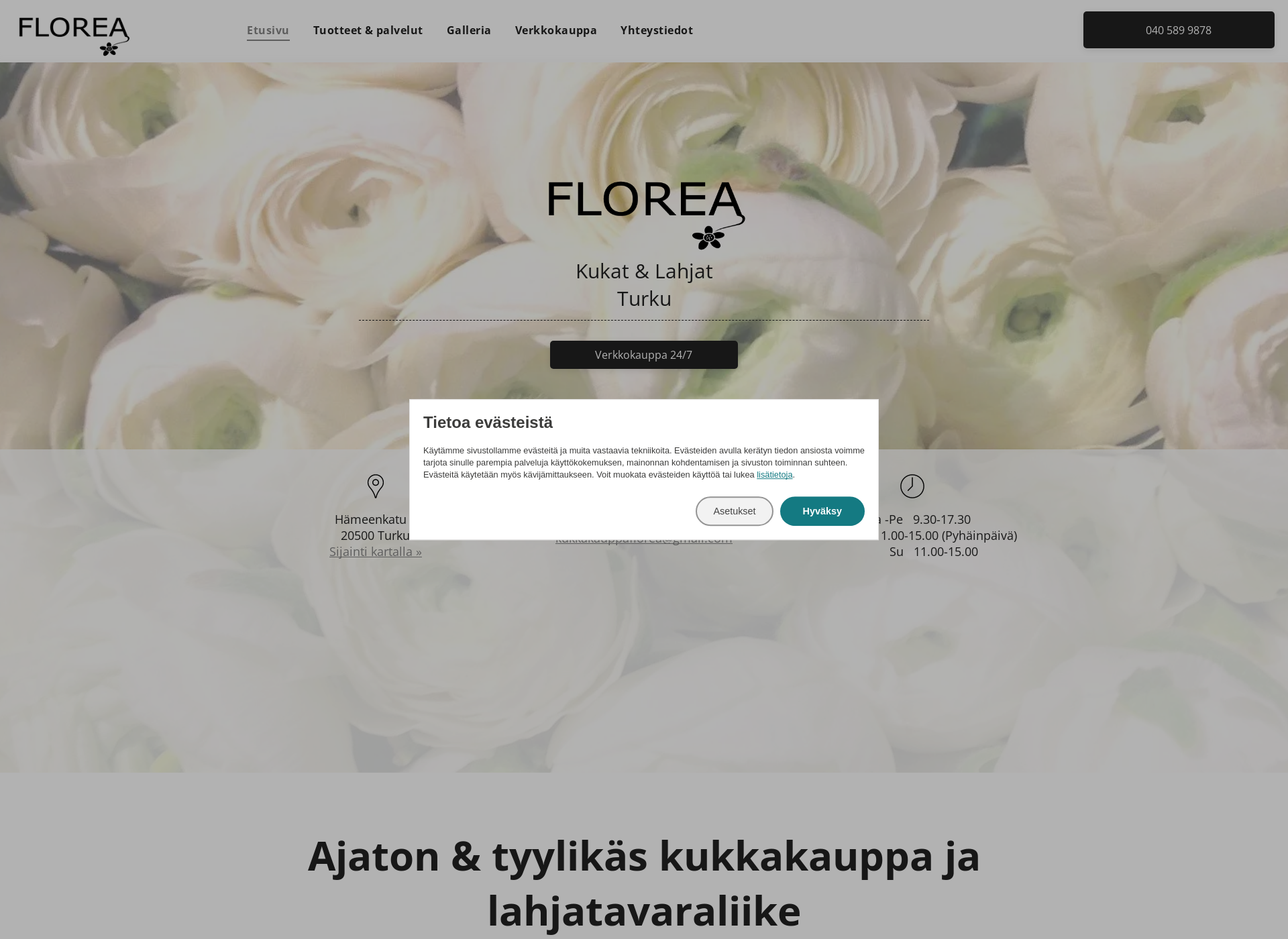 Screenshot for kukkakauppaflorea.fi