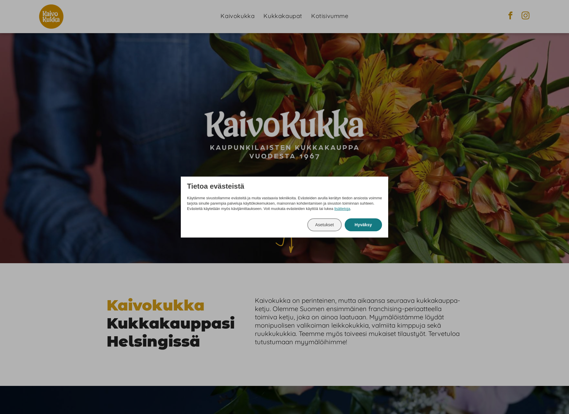 Näyttökuva kukkakauppahelsinki.fi