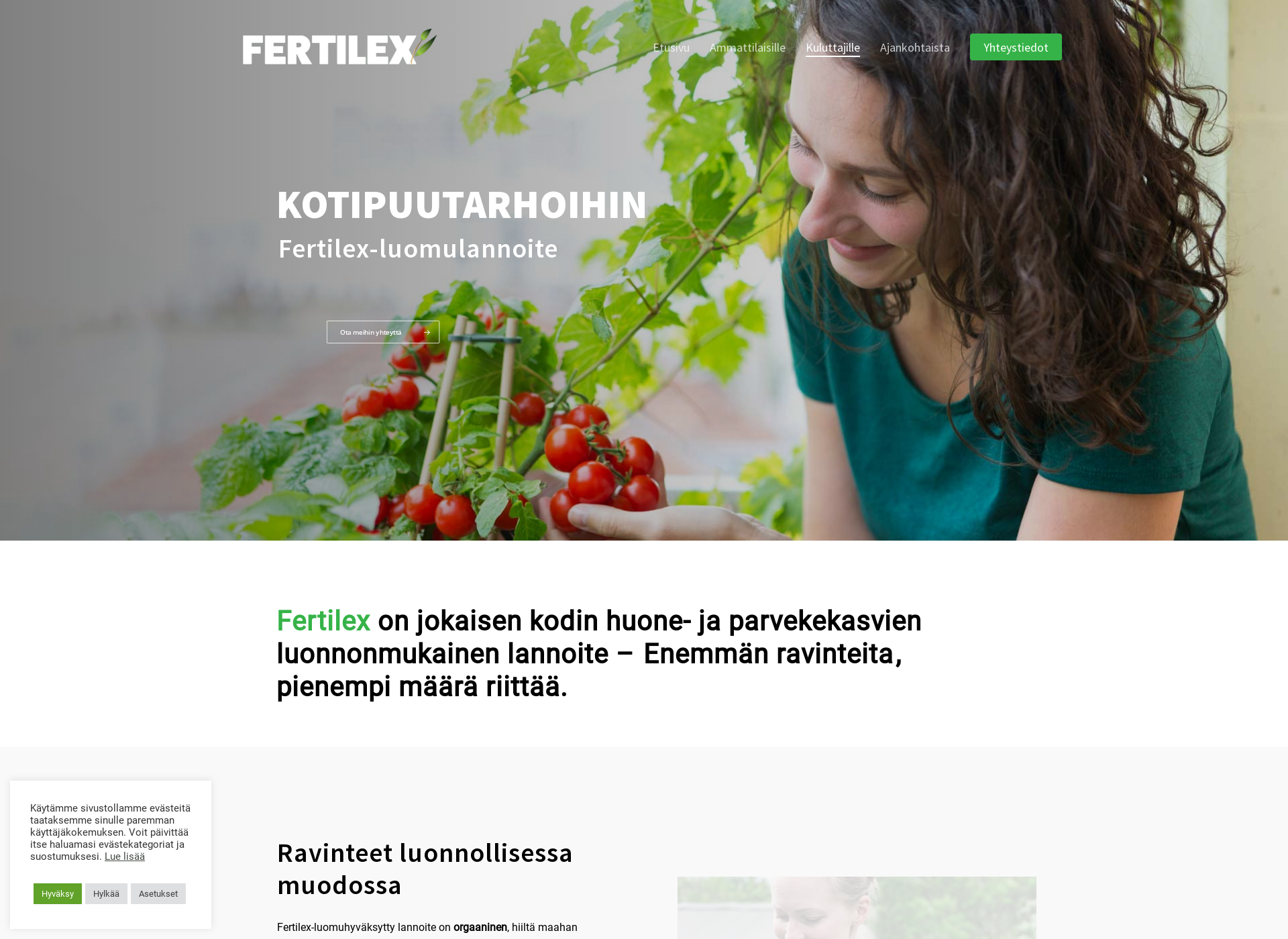 Skärmdump för kukkaloisto.fi