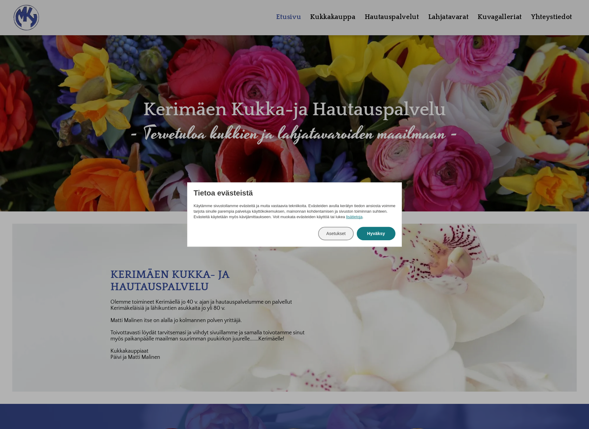 Screenshot for kukkamalinen.fi