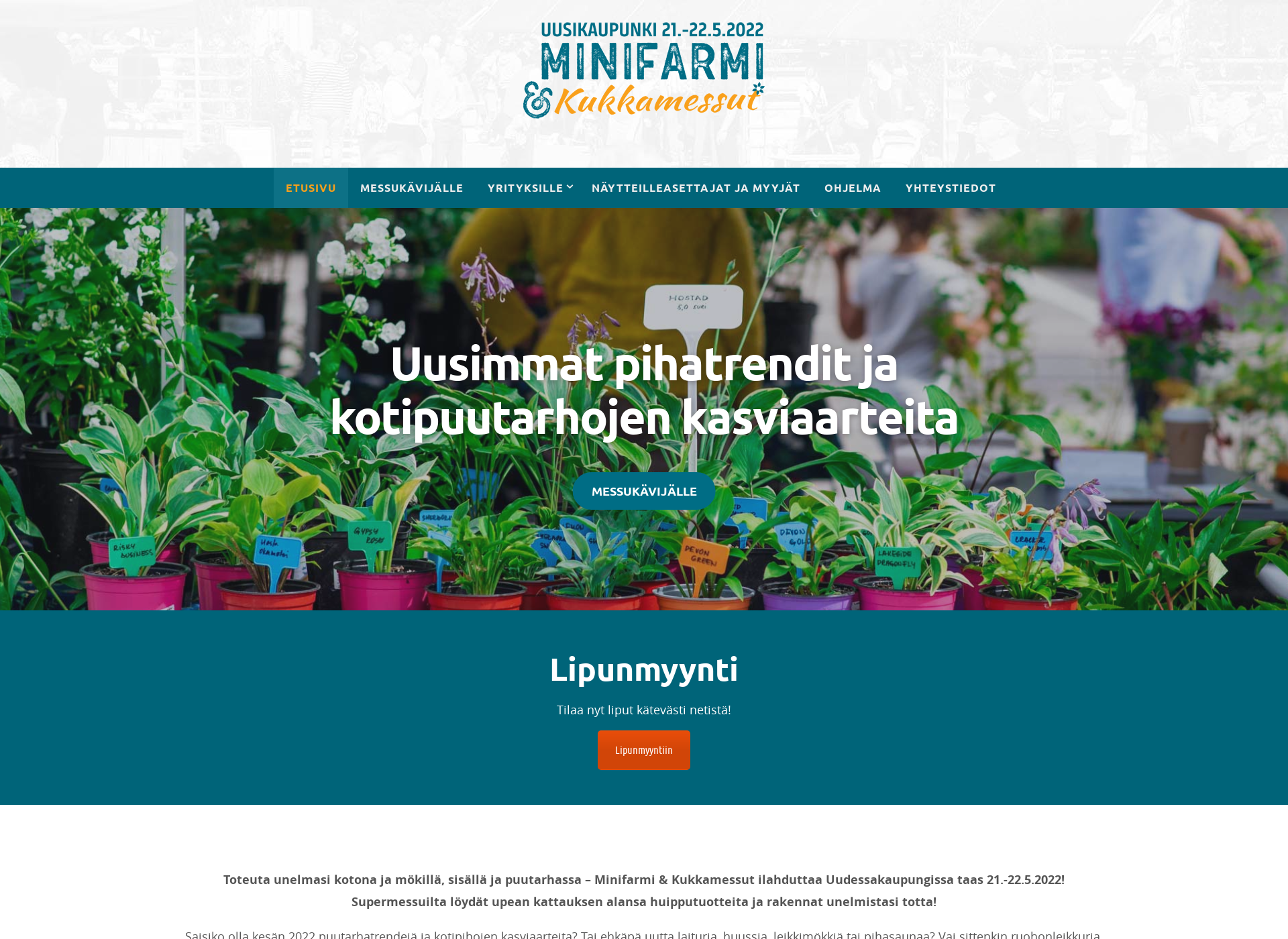 Screenshot for kukkamessut.fi