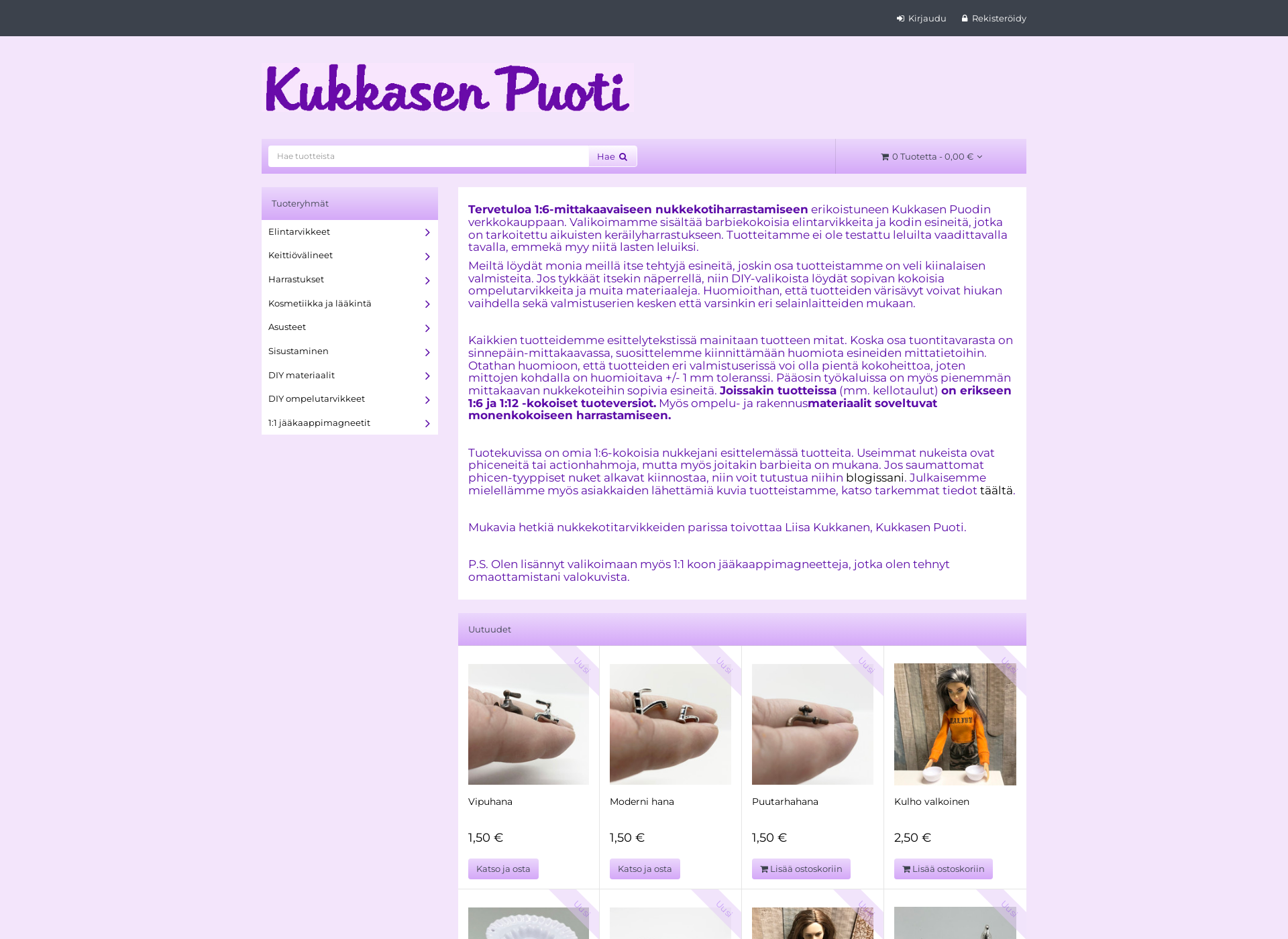 Screenshot for kukkasenpuoti.fi