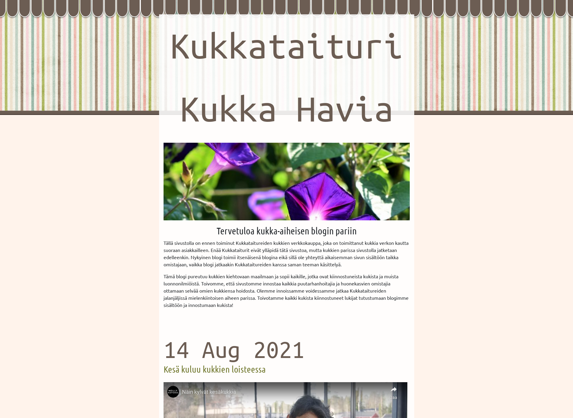 Screenshot for kukkataituri.fi