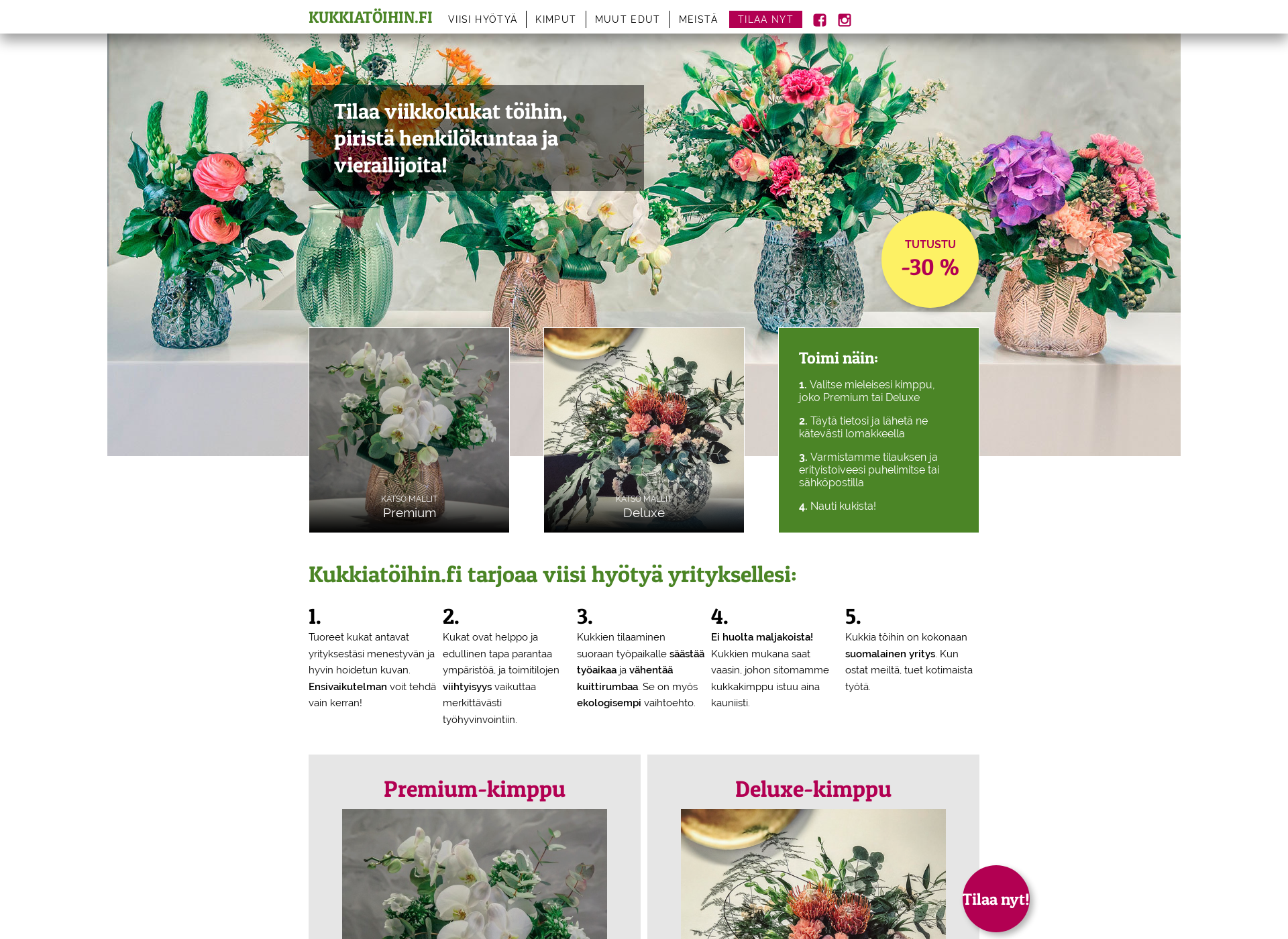 Screenshot for kukkiatoihin.fi