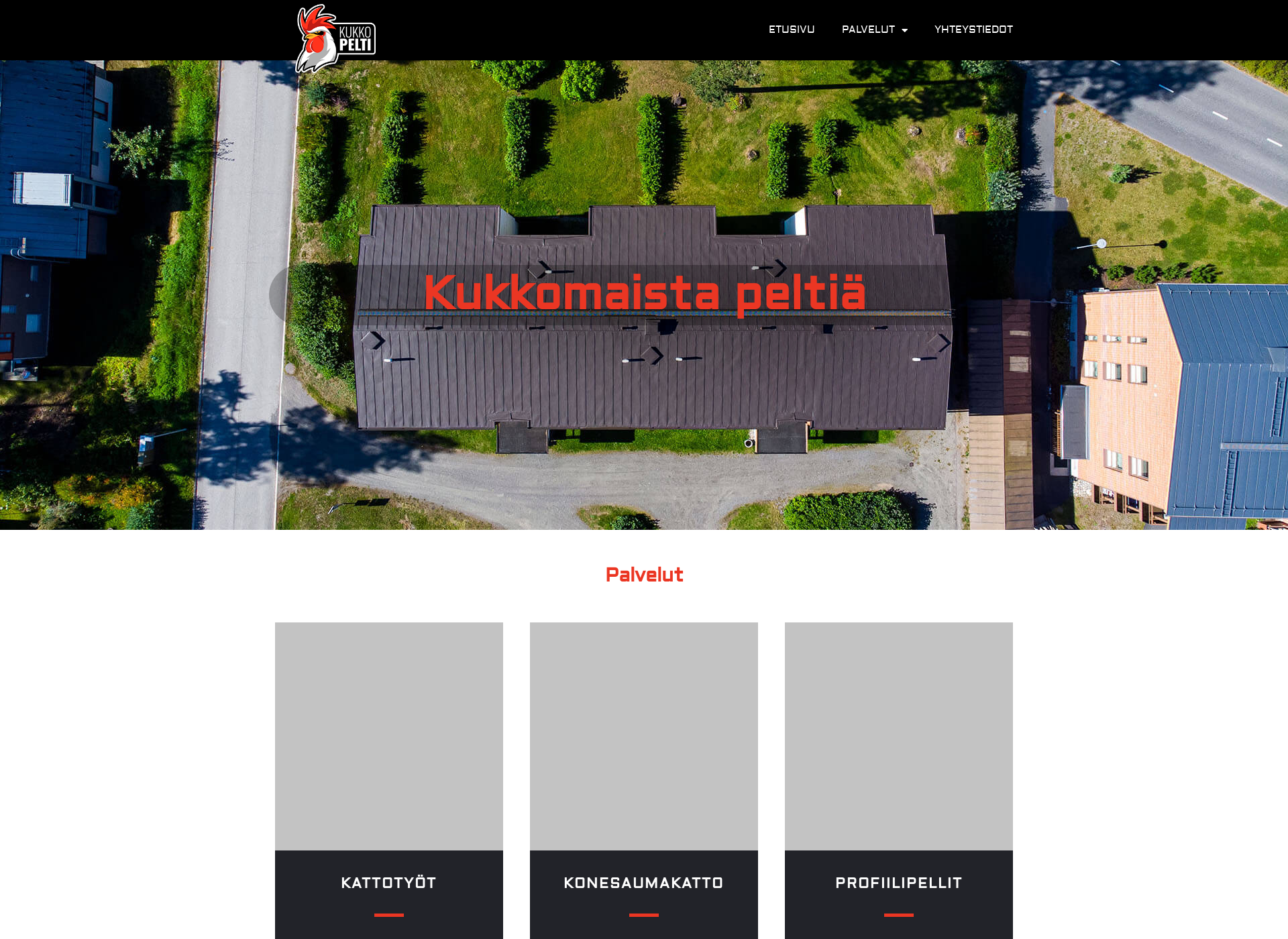 Skärmdump för kukkopelti.fi