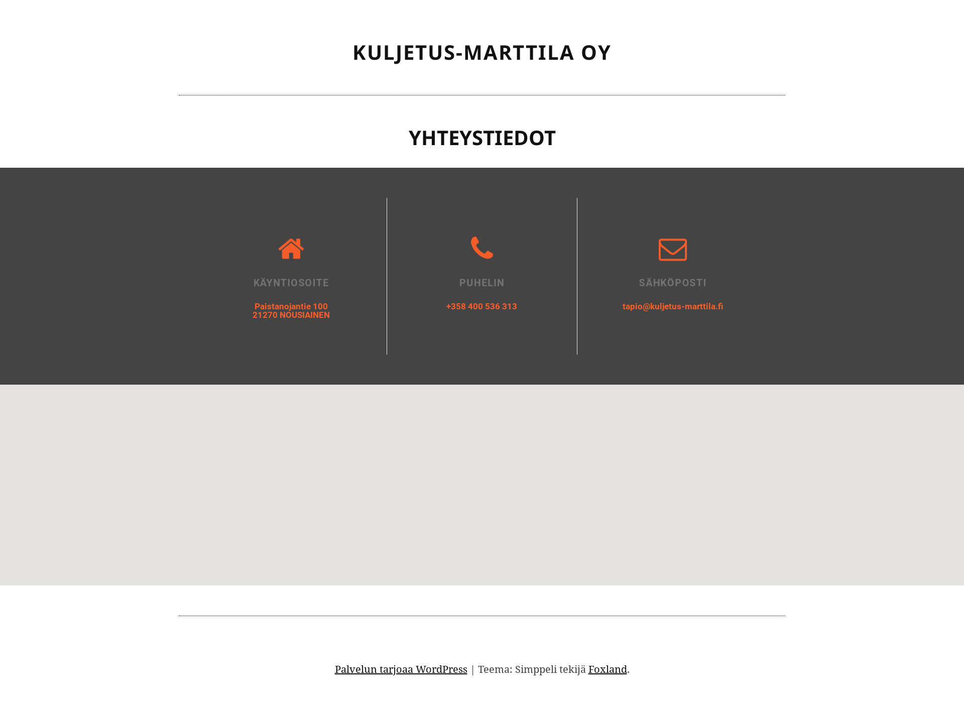 Screenshot for kuljetus-marttila.fi