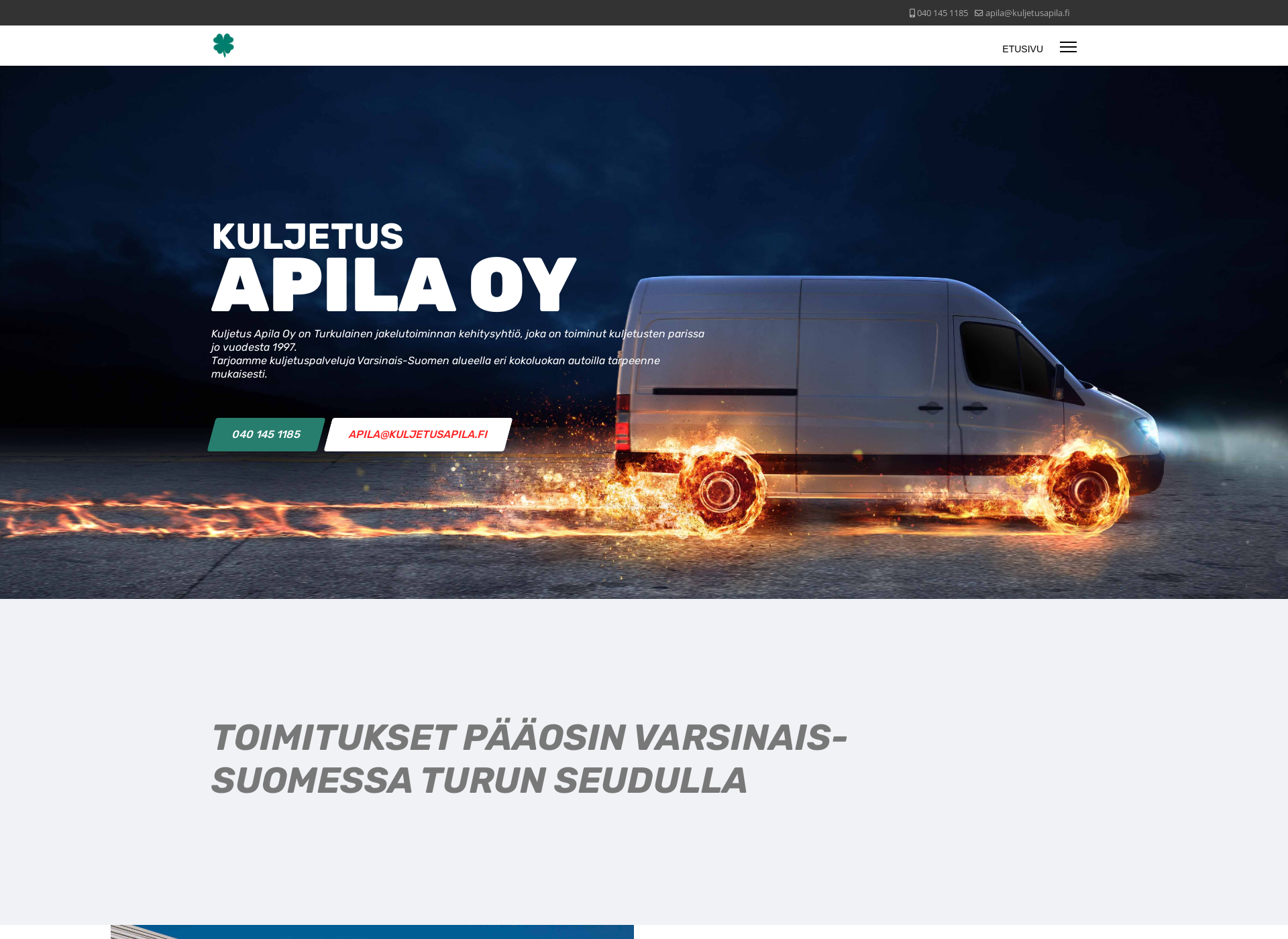Näyttökuva kuljetusapila.fi