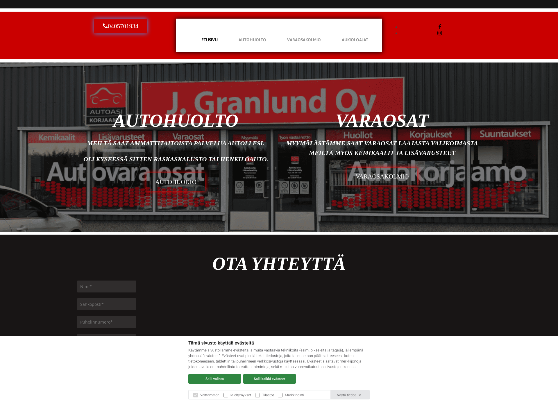 Screenshot for kuljetusgranlund.fi