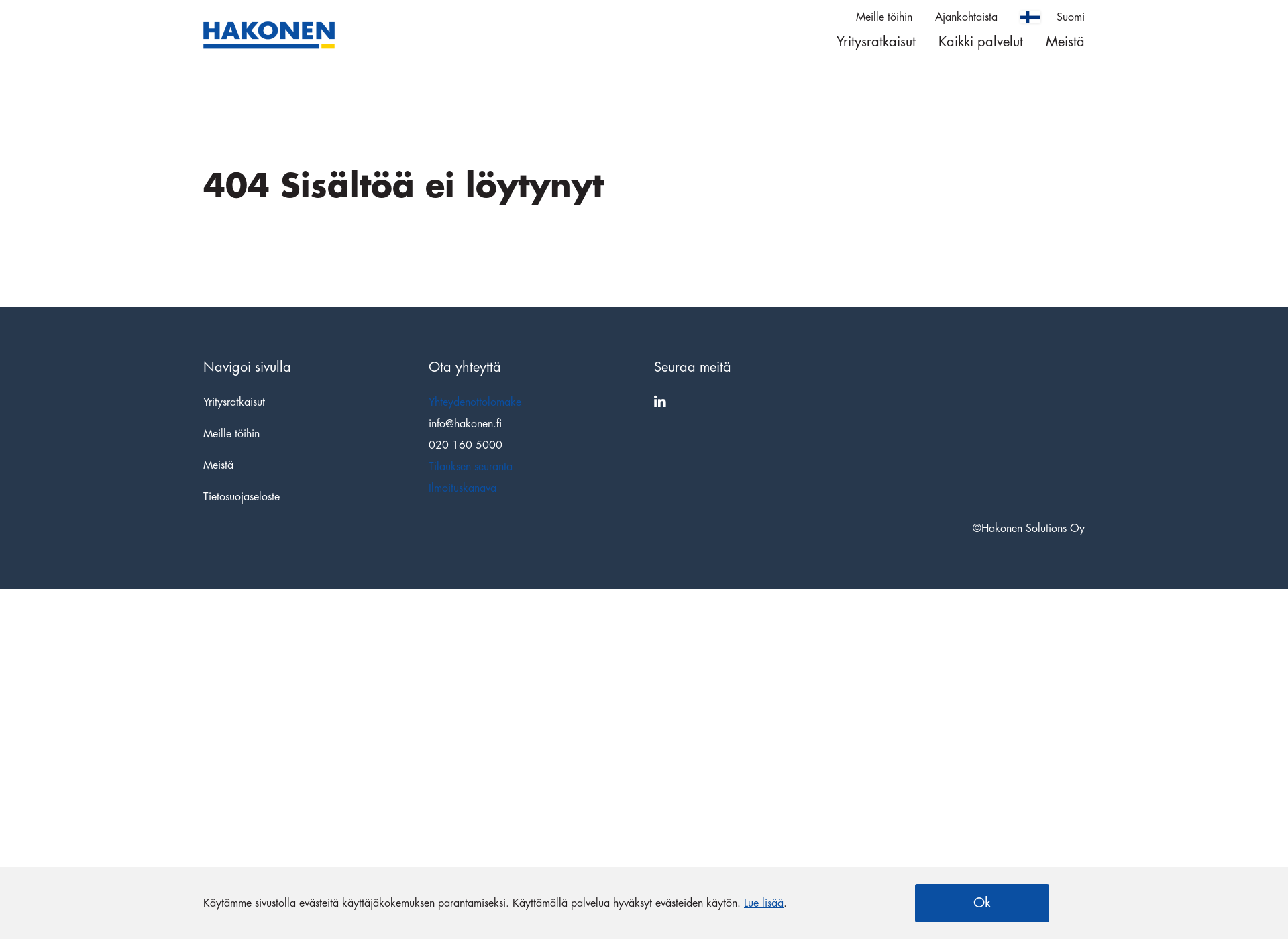 Screenshot for kuljetushakonen.fi