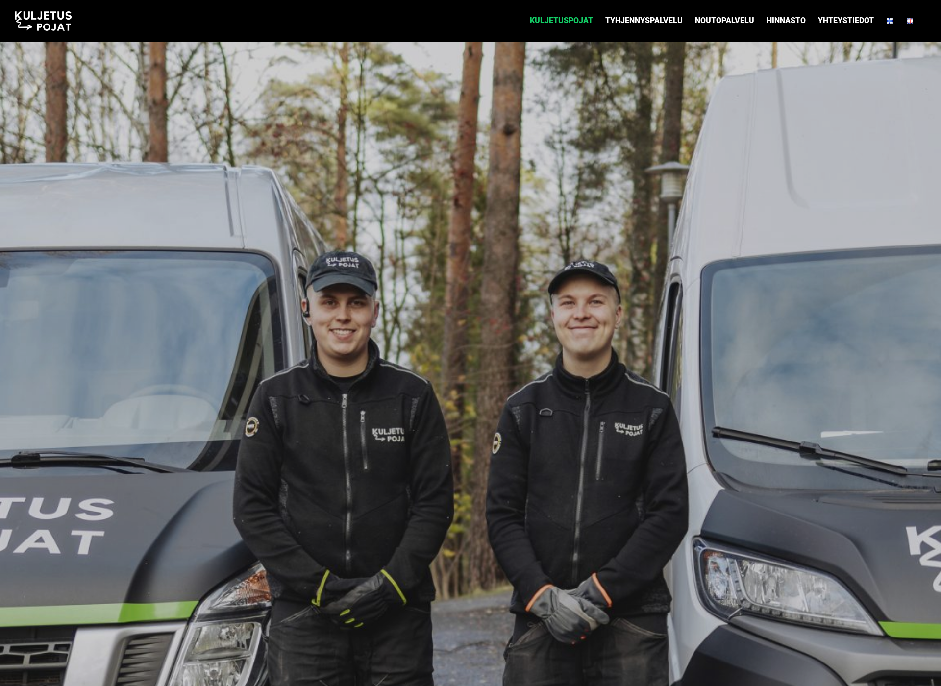 Screenshot for kuljetuspojat.fi