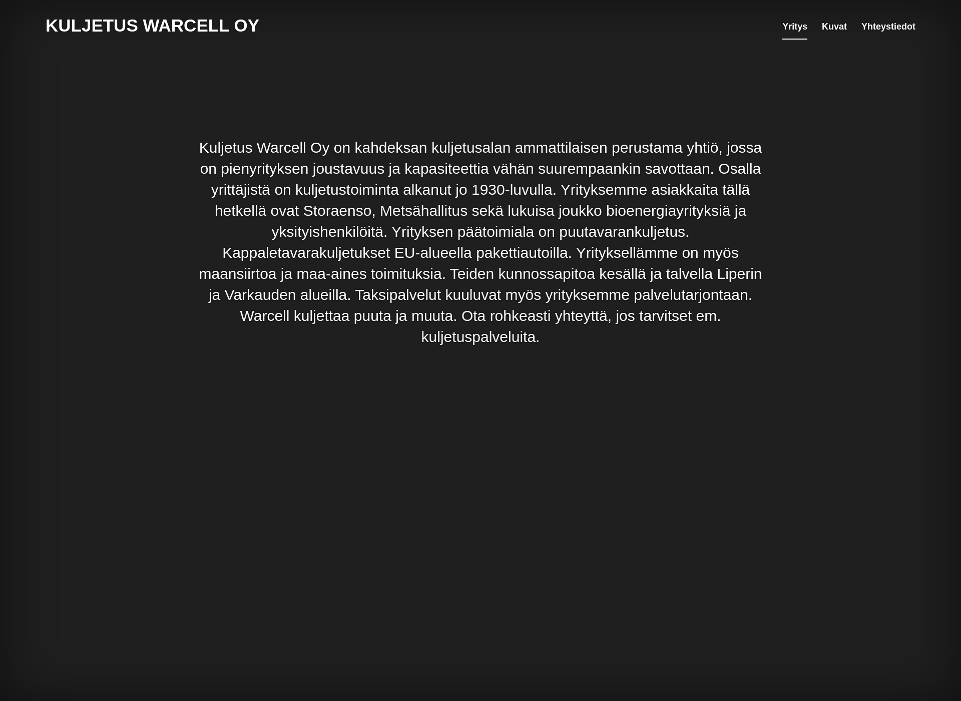 Screenshot for kuljetuswarcell.fi