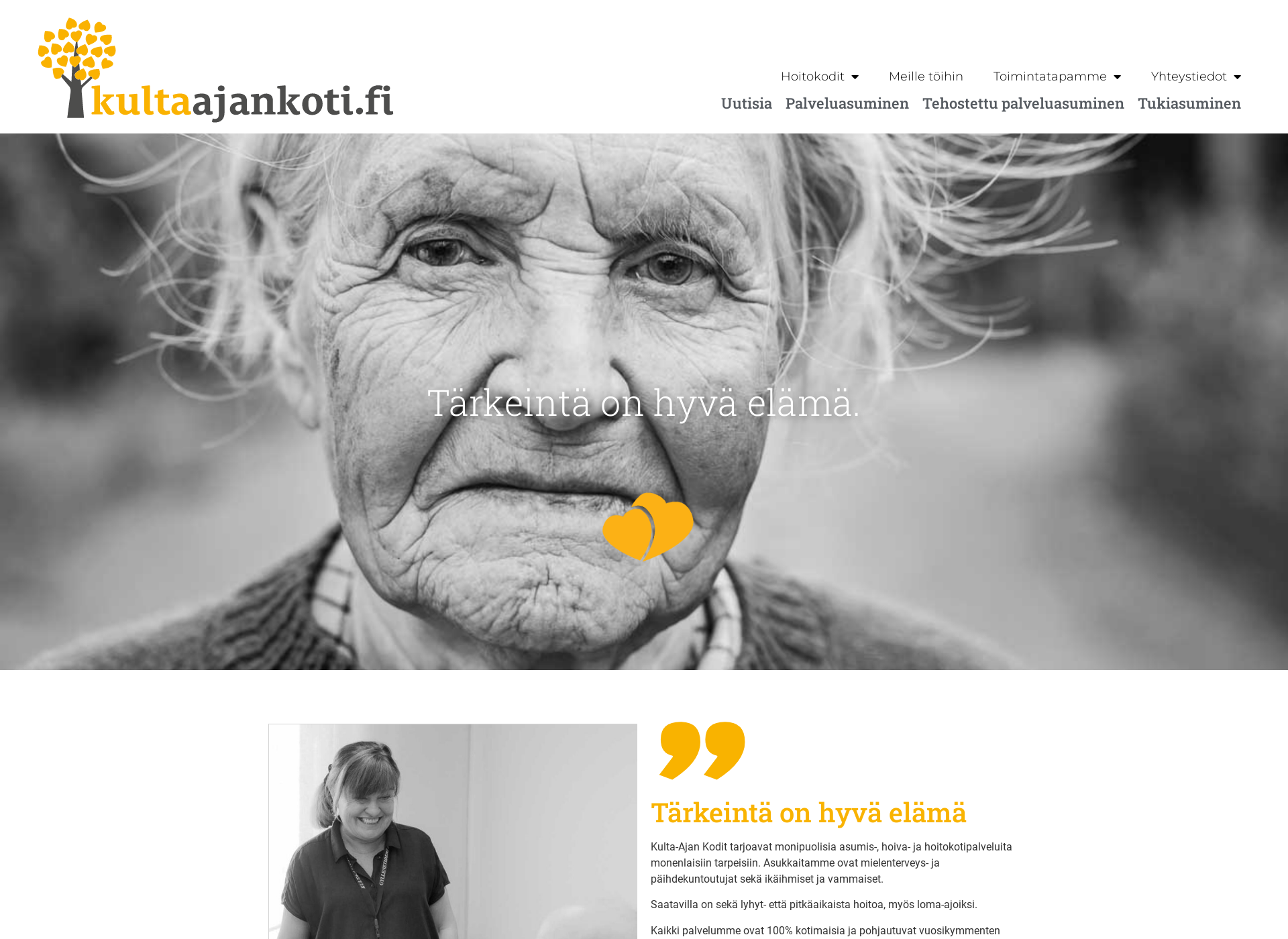 Screenshot for kultaajankoti.fi
