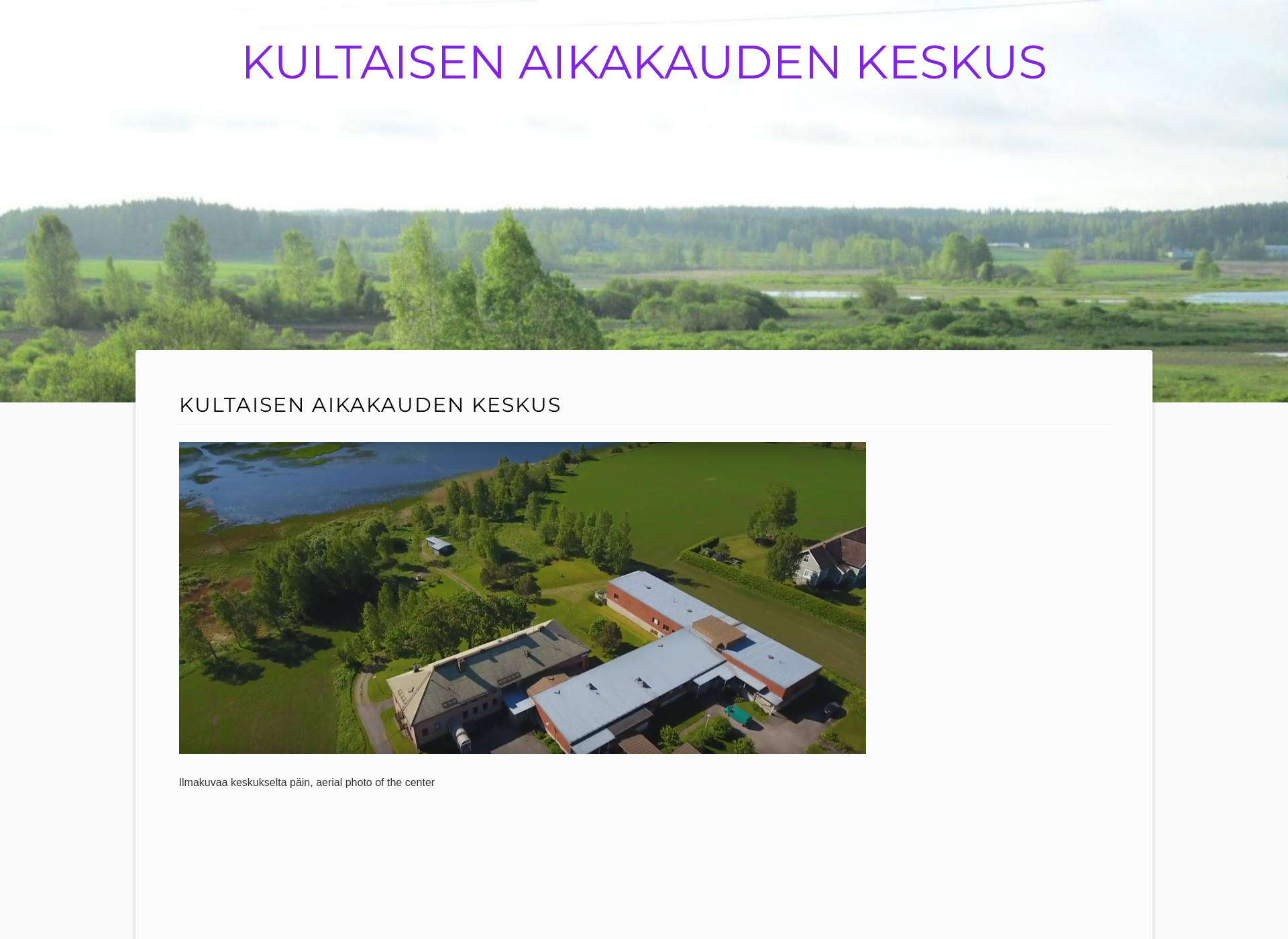 Screenshot for kultaisenaikakaudenkeskus.fi