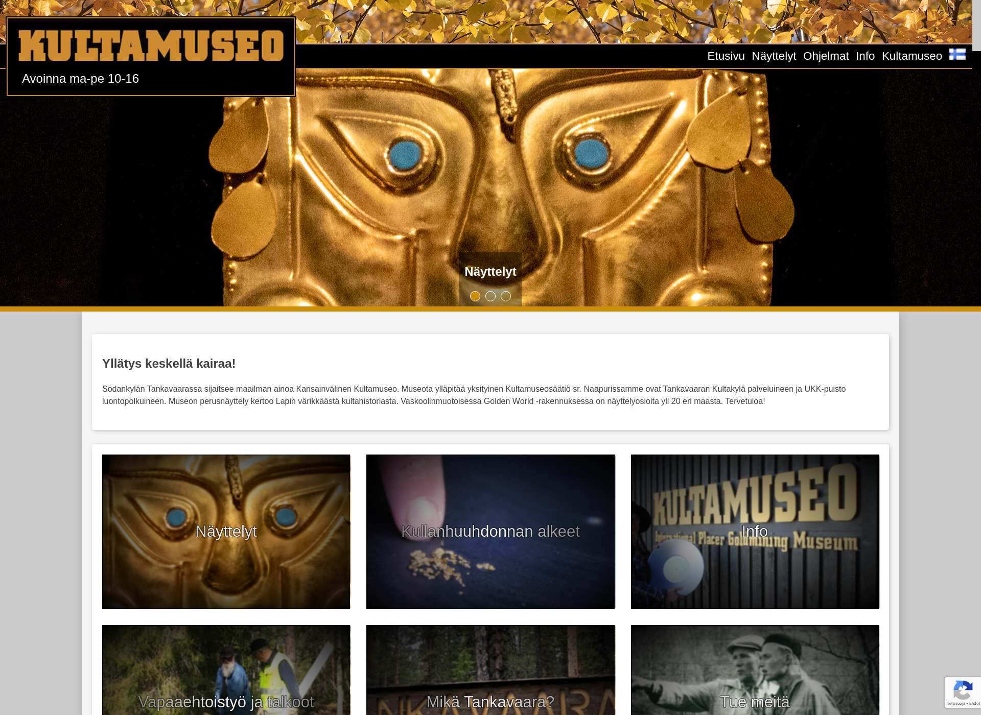 Screenshot for kultamuseo.fi
