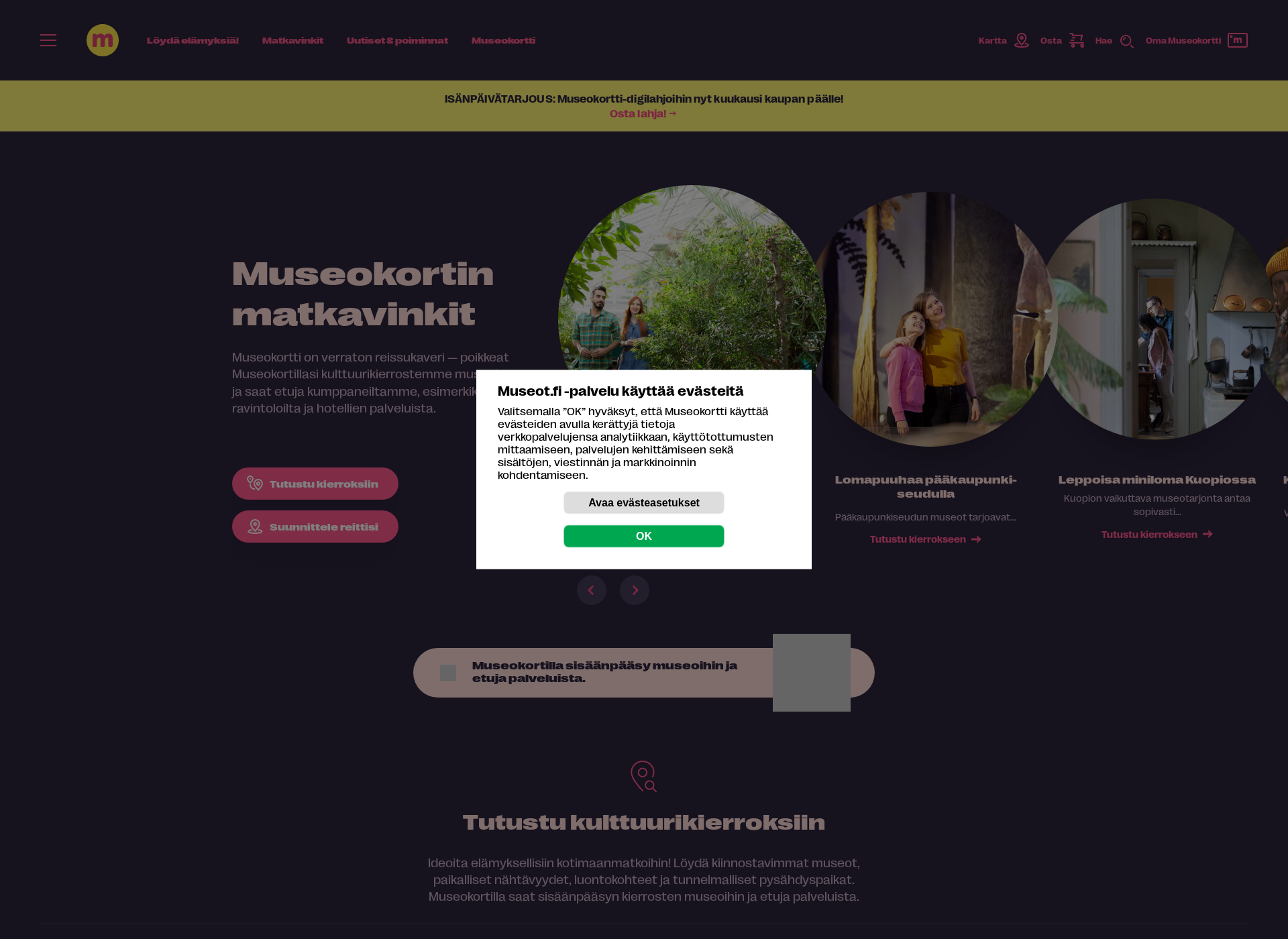 Screenshot for kulttuurikierros.fi