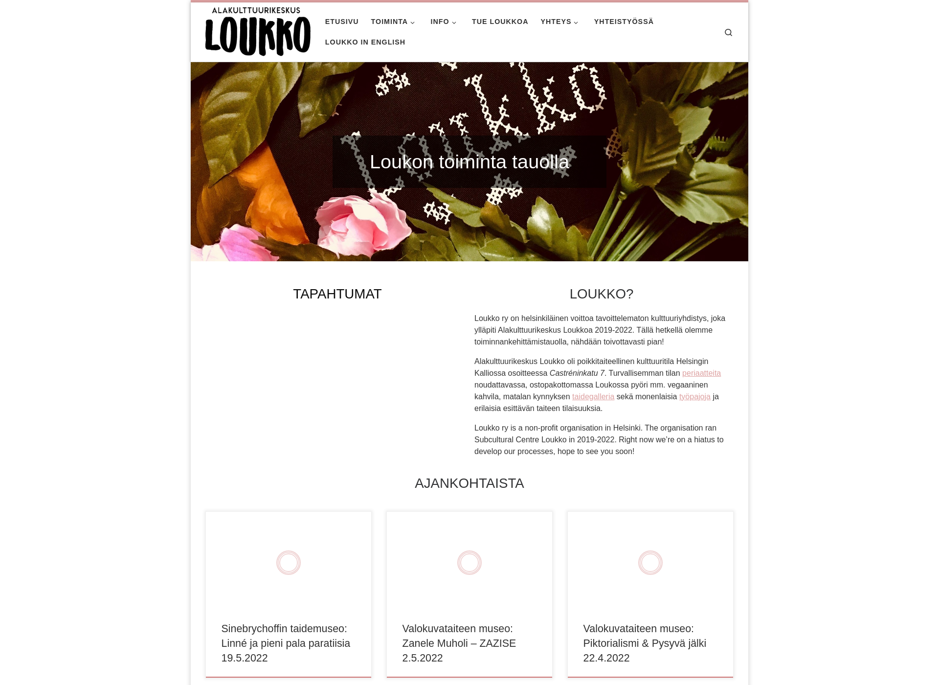 Screenshot for kulttuuriloukko.fi