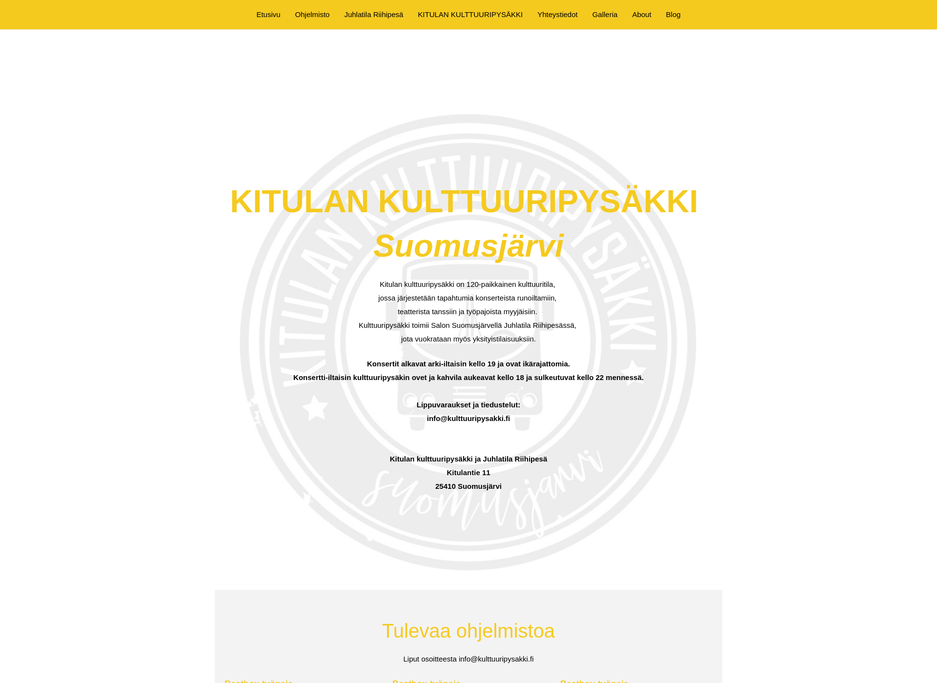 Screenshot for kulttuuripysakki.fi