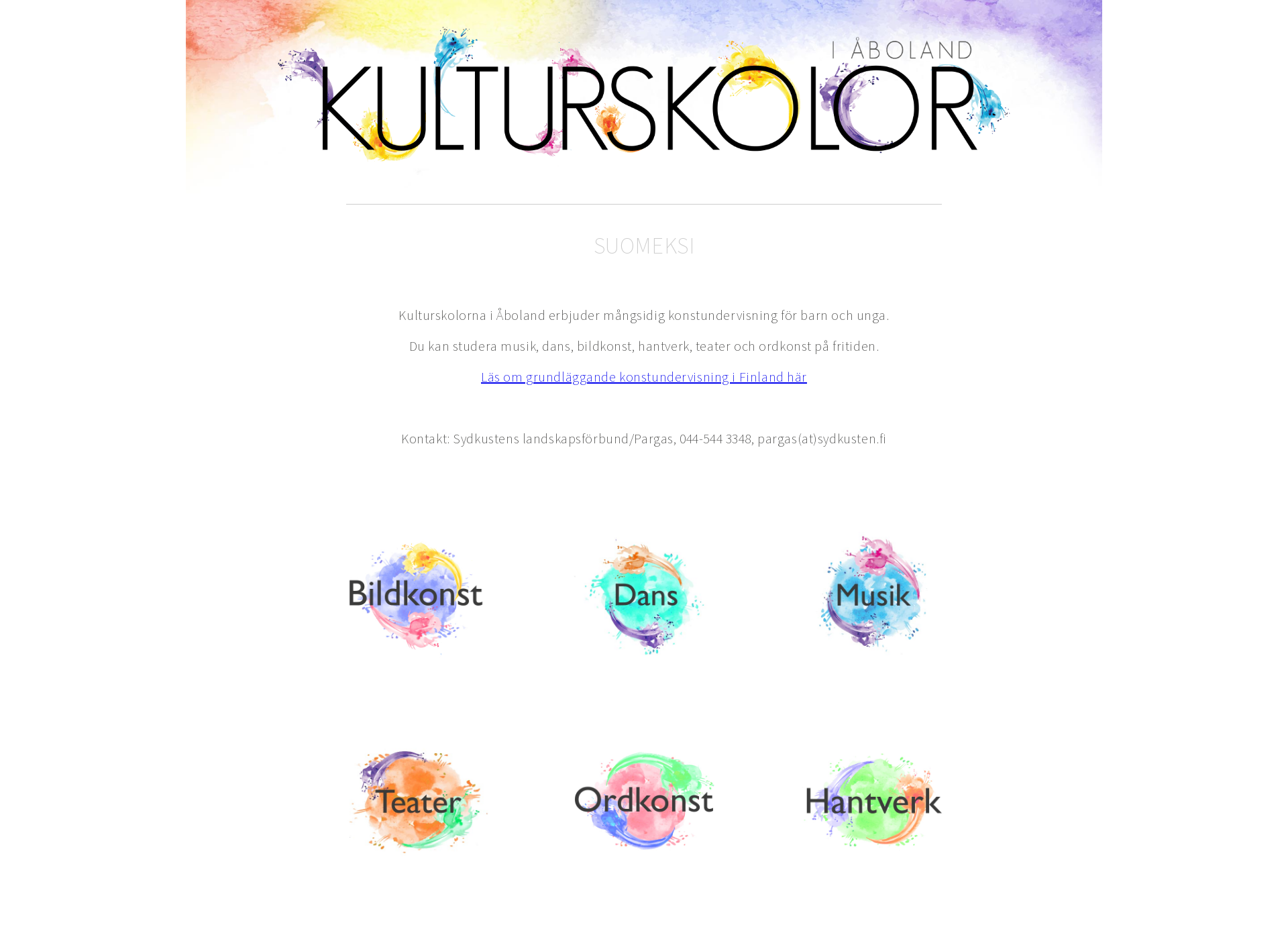 Screenshot for kulturskolor.fi