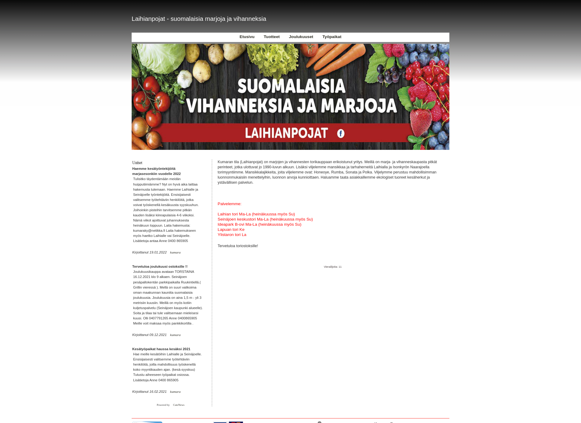 Screenshot for kumarantila.fi