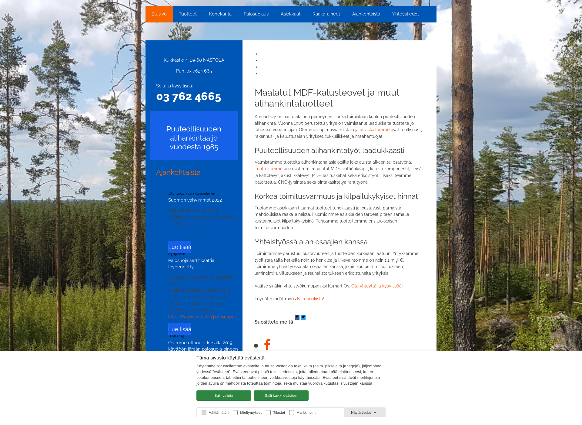 Screenshot for kumart.fi