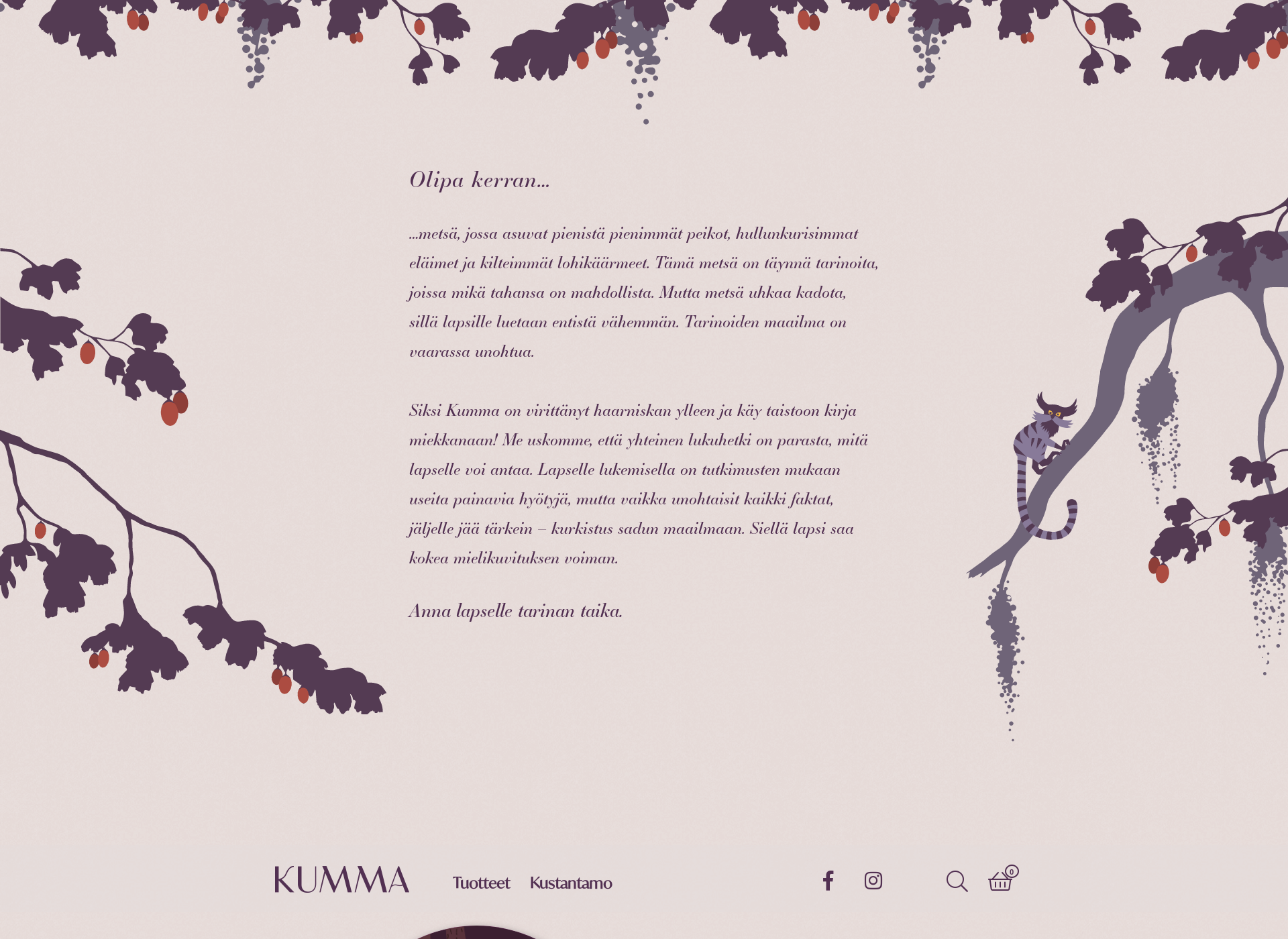 Screenshot for kumma-kustannus.fi
