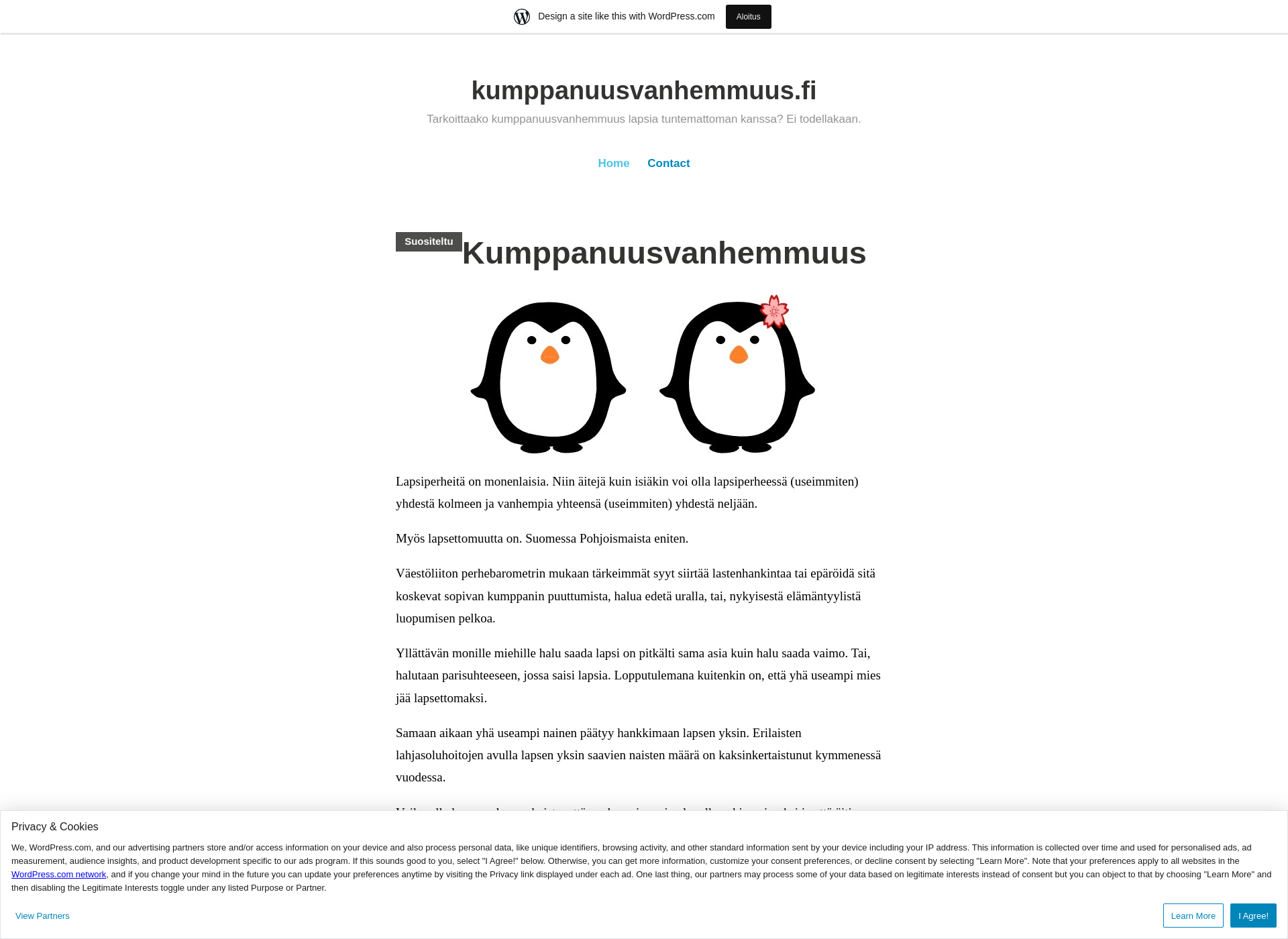 Screenshot for kumppanuusvanhemmuus.fi