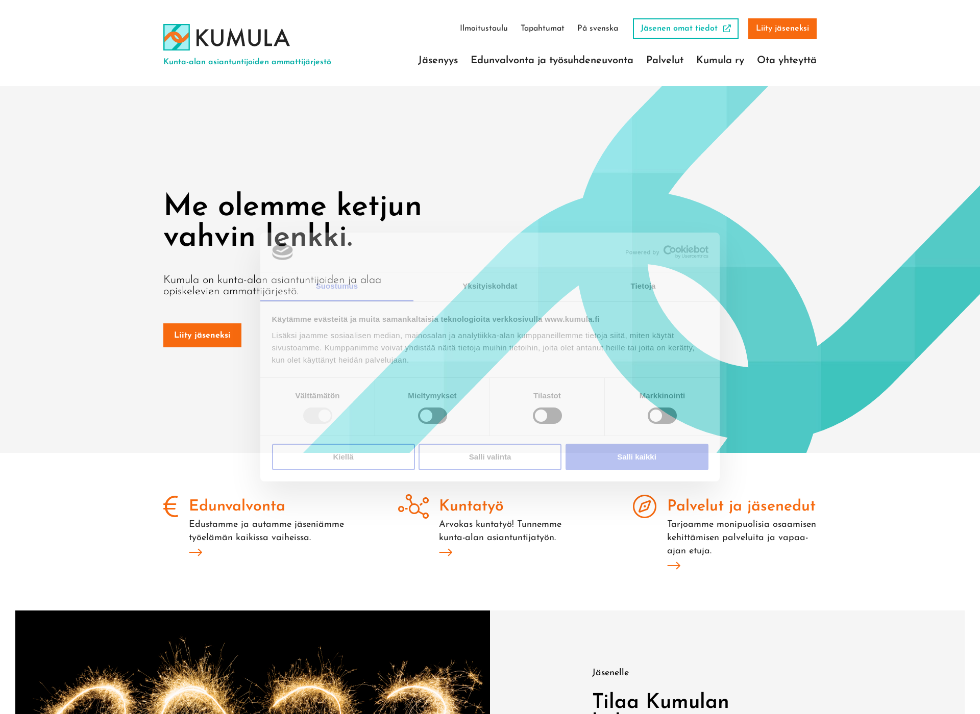 Skärmdump för kumula.fi