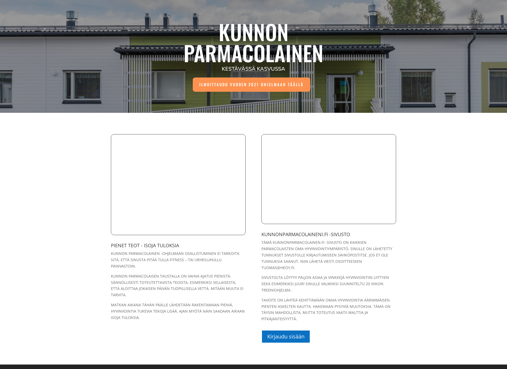 Screenshot for kunnonparmacolainen.fi
