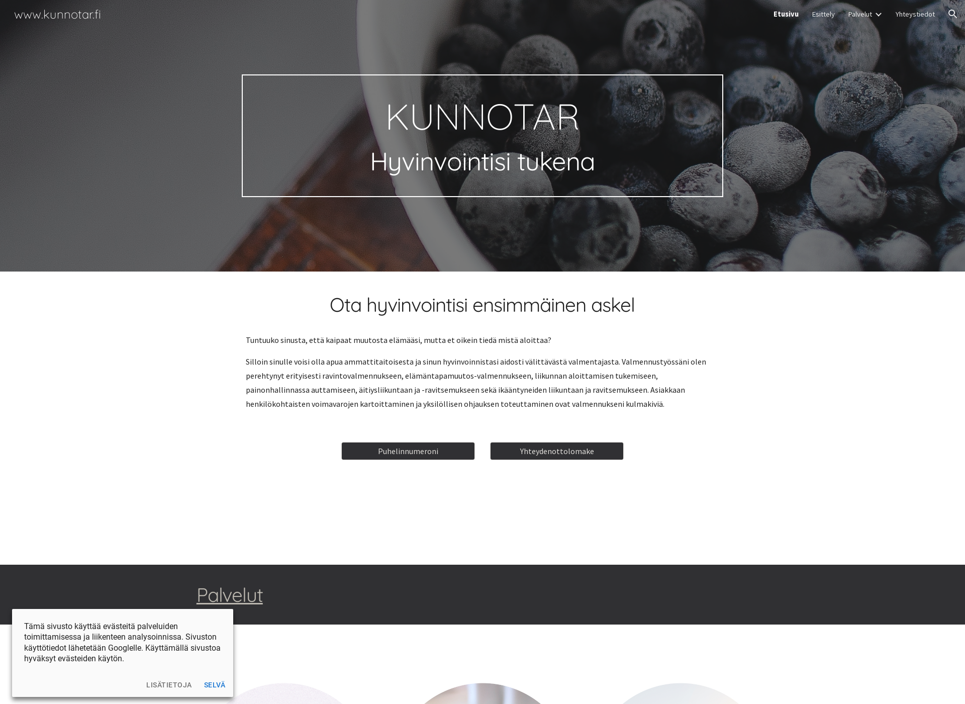 Screenshot for kunnotar.fi