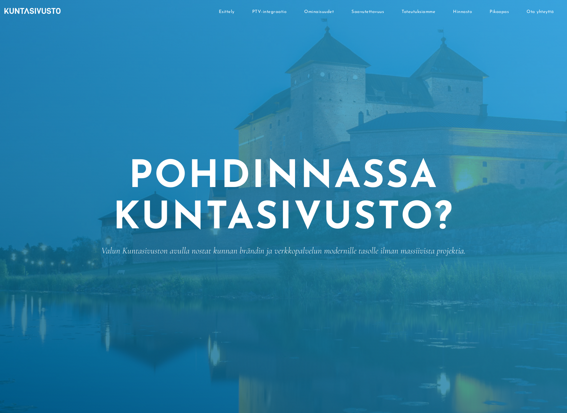 Screenshot for kuntasivusto.fi