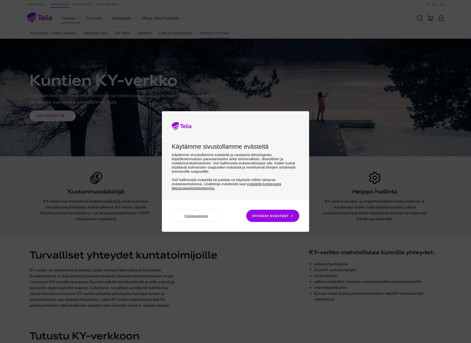 Screenshot for kuntaverkko.fi