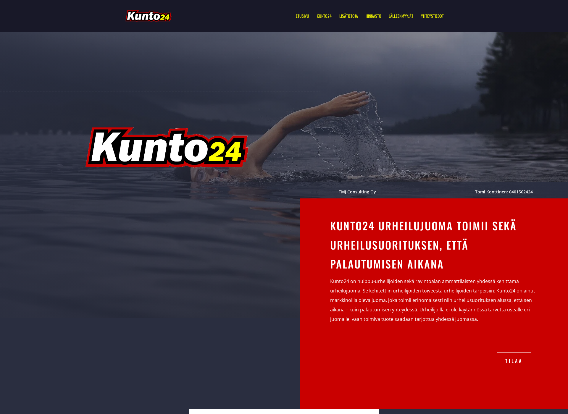 Skärmdump för kunto24.fi