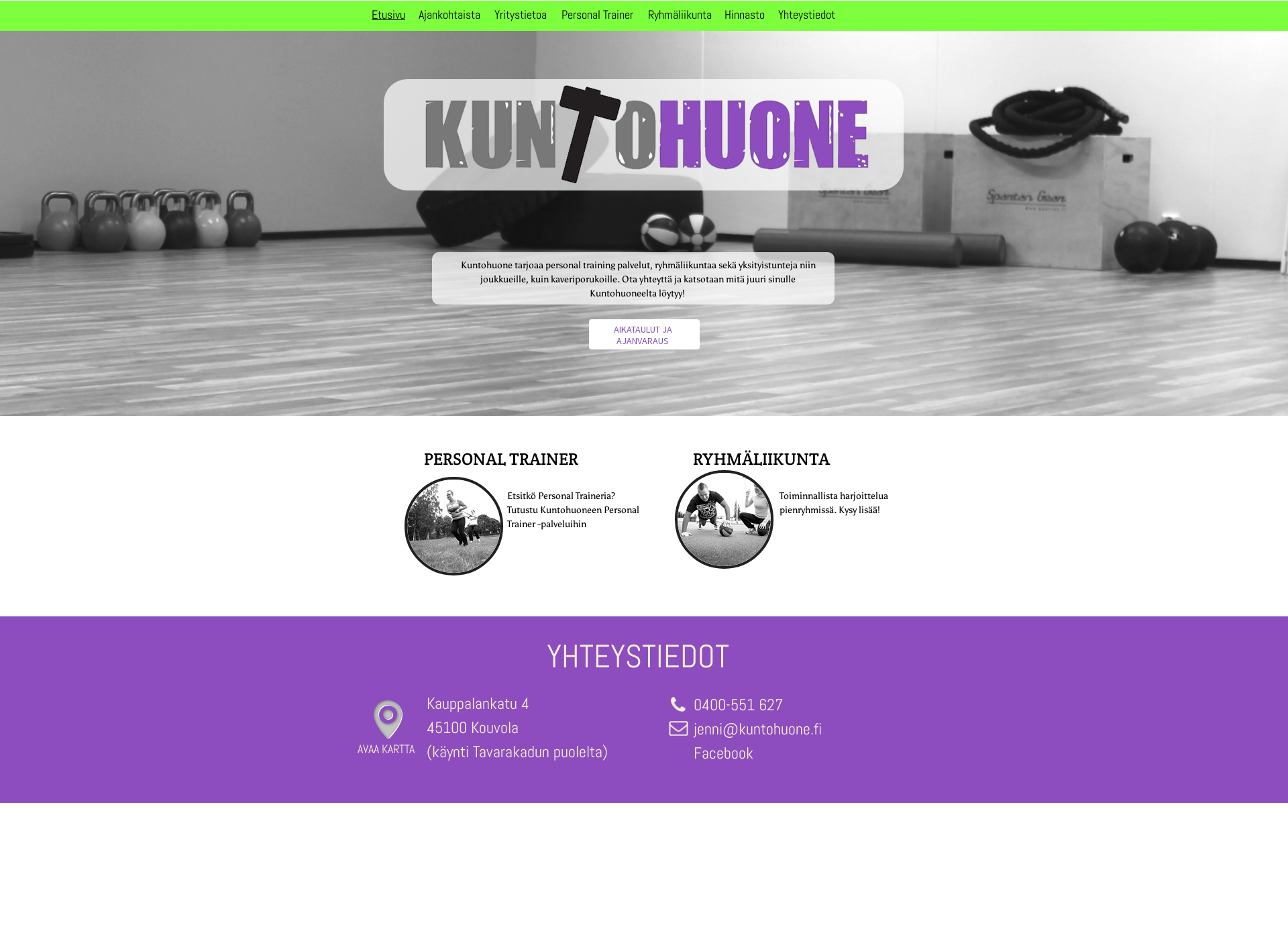 Screenshot for kuntohuone.fi