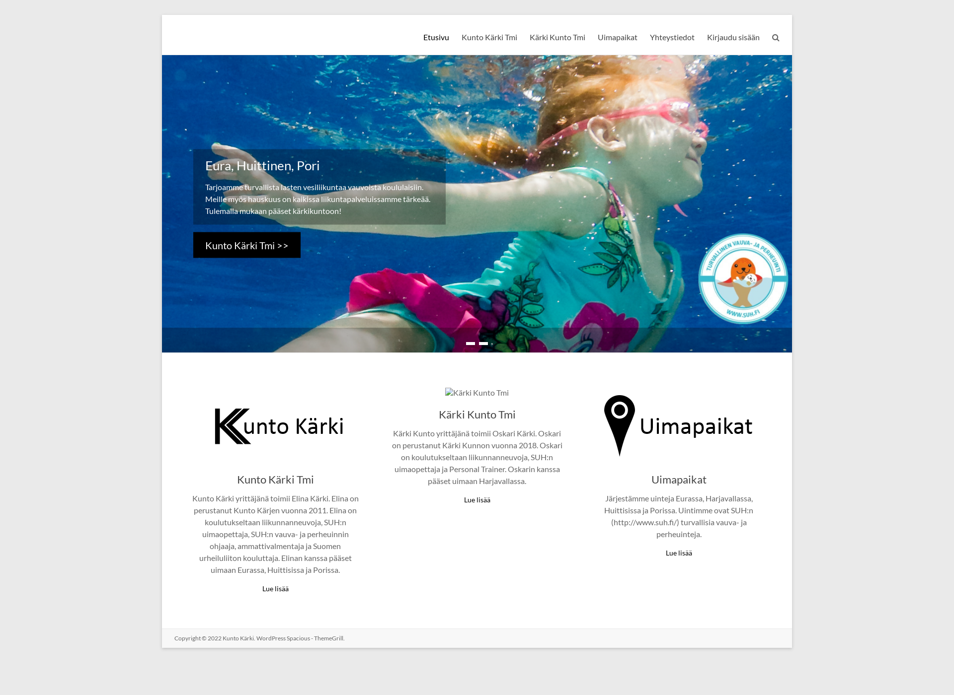 Screenshot for kuntokarki.fi