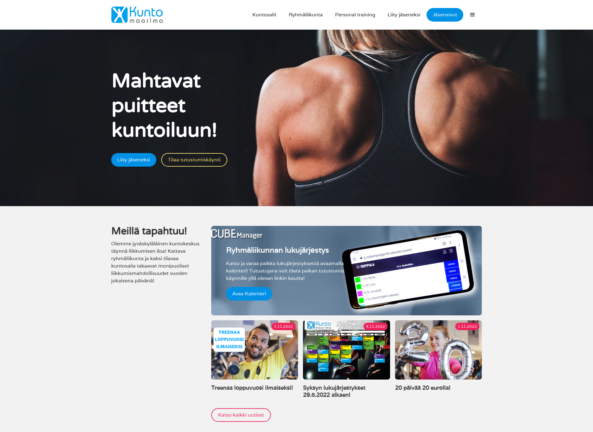 Screenshot for kuntomaailma.fi