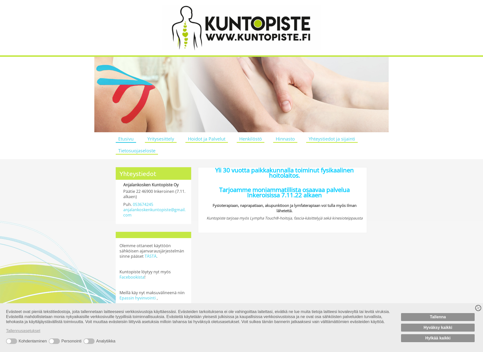 Screenshot for kuntopiste.fi