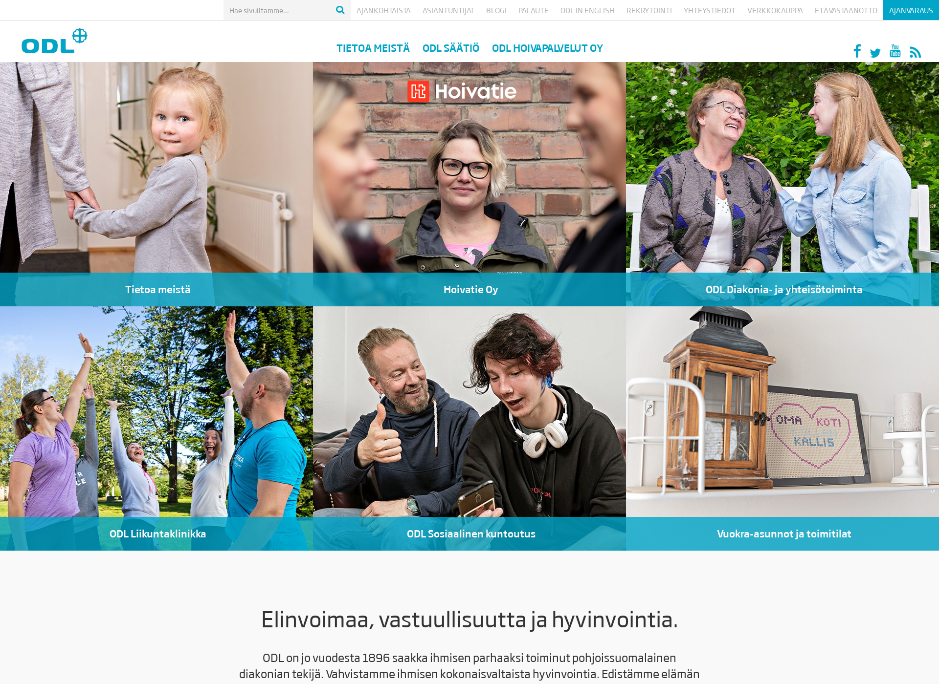 Skärmdump för kuntopolku.fi