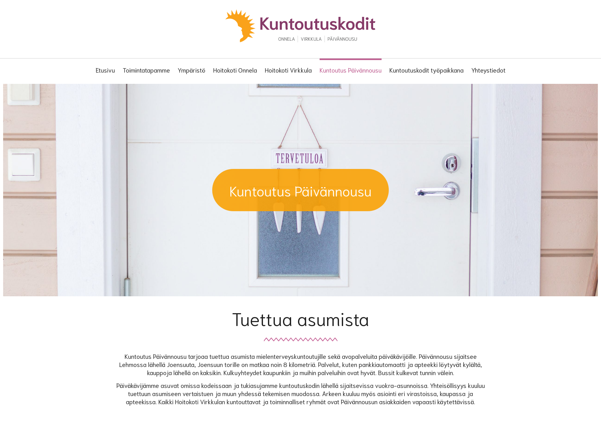 Screenshot for kuntoutuskotipaivannousu.fi