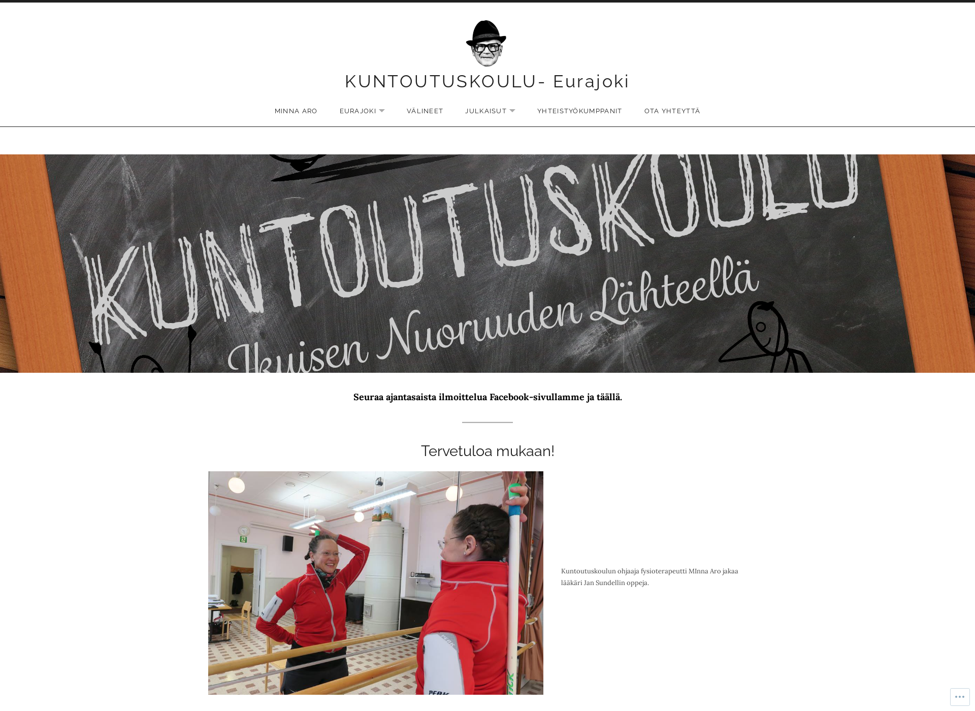 Skärmdump för kuntoutuskoulu.fi