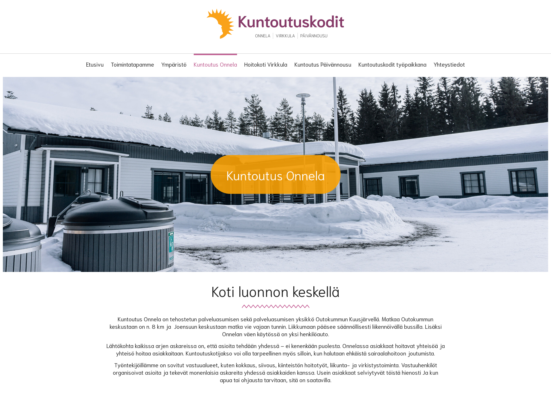 Screenshot for kuntoutusonnela.fi