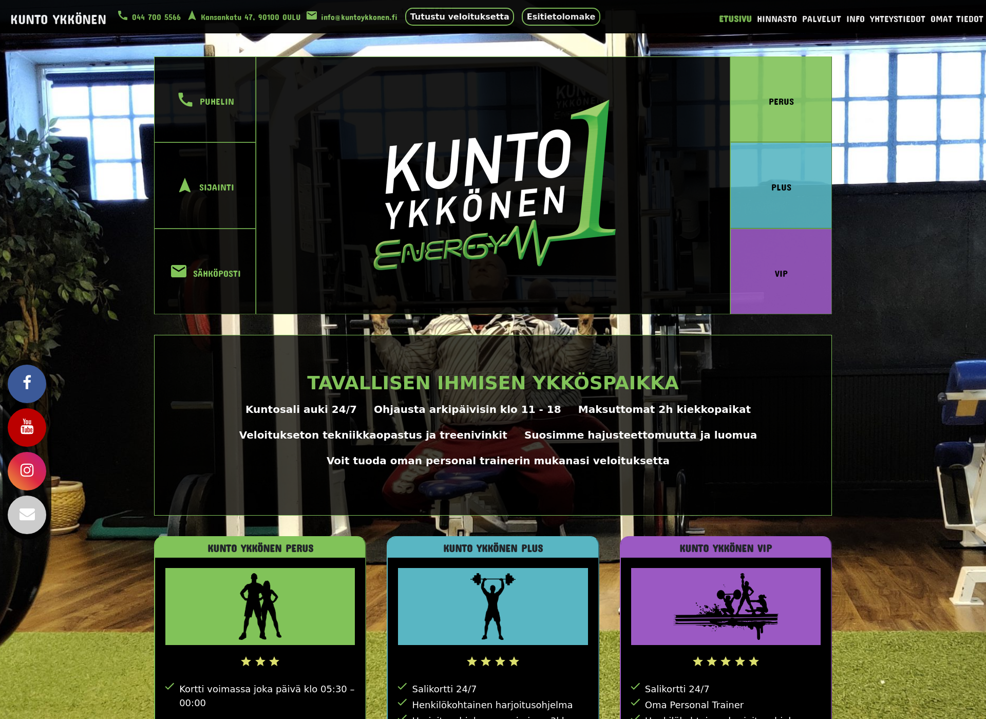 Screenshot for kuntoykkonen.fi