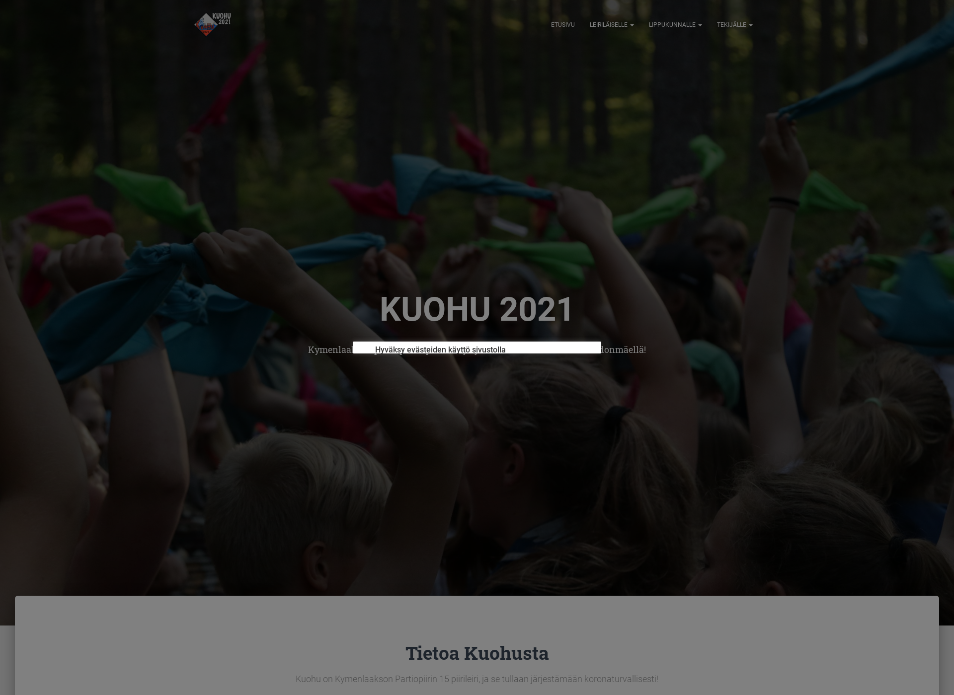 Skärmdump för kuohu2021.fi