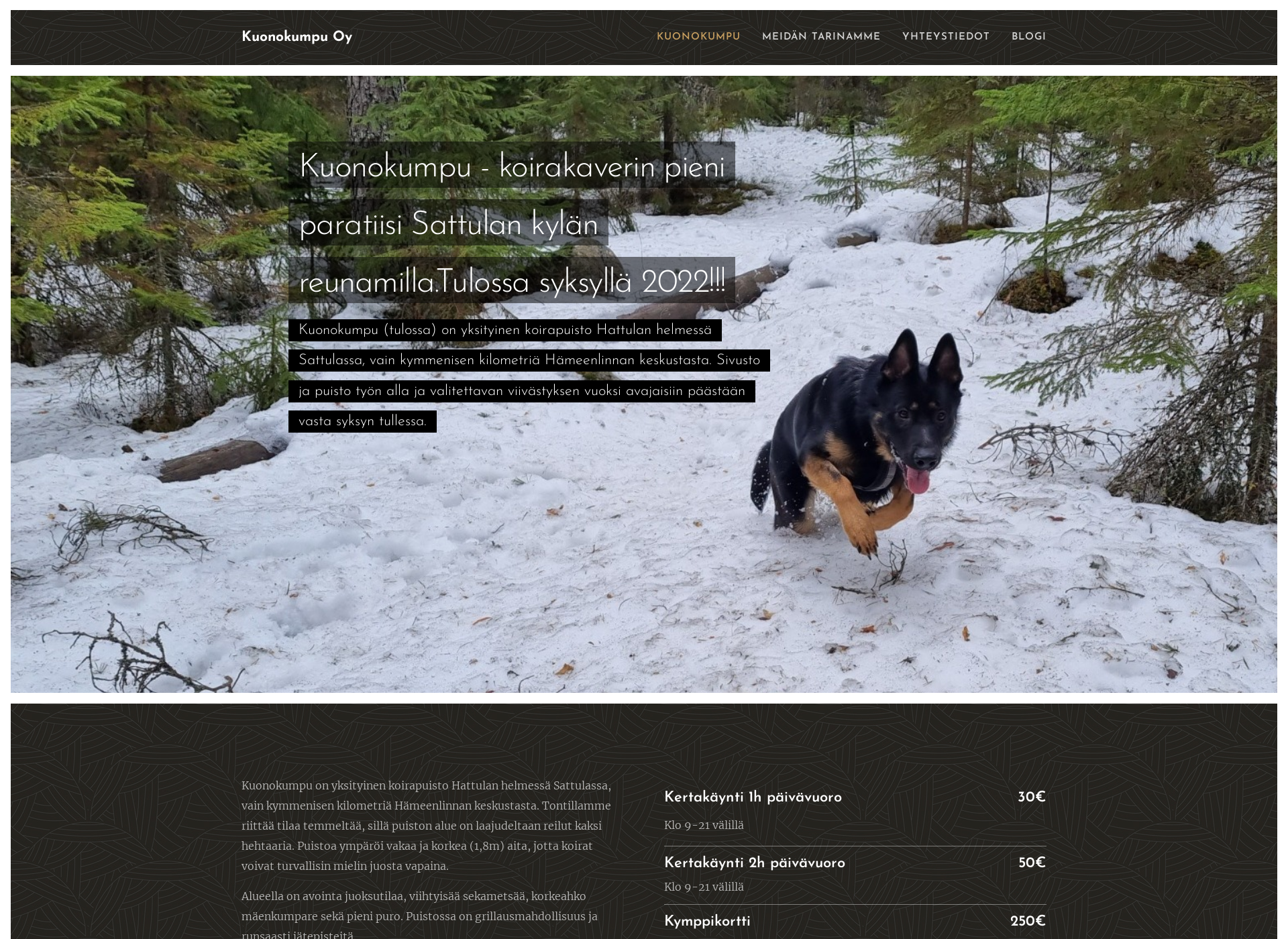 Screenshot for kuonokumpu.fi