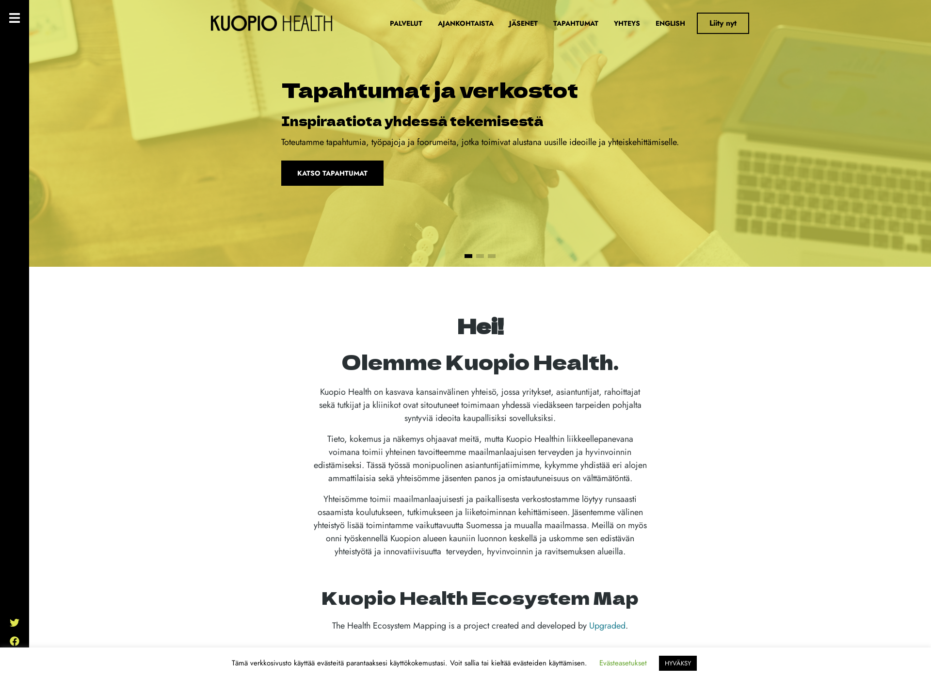 Screenshot for kuopiohealth.fi